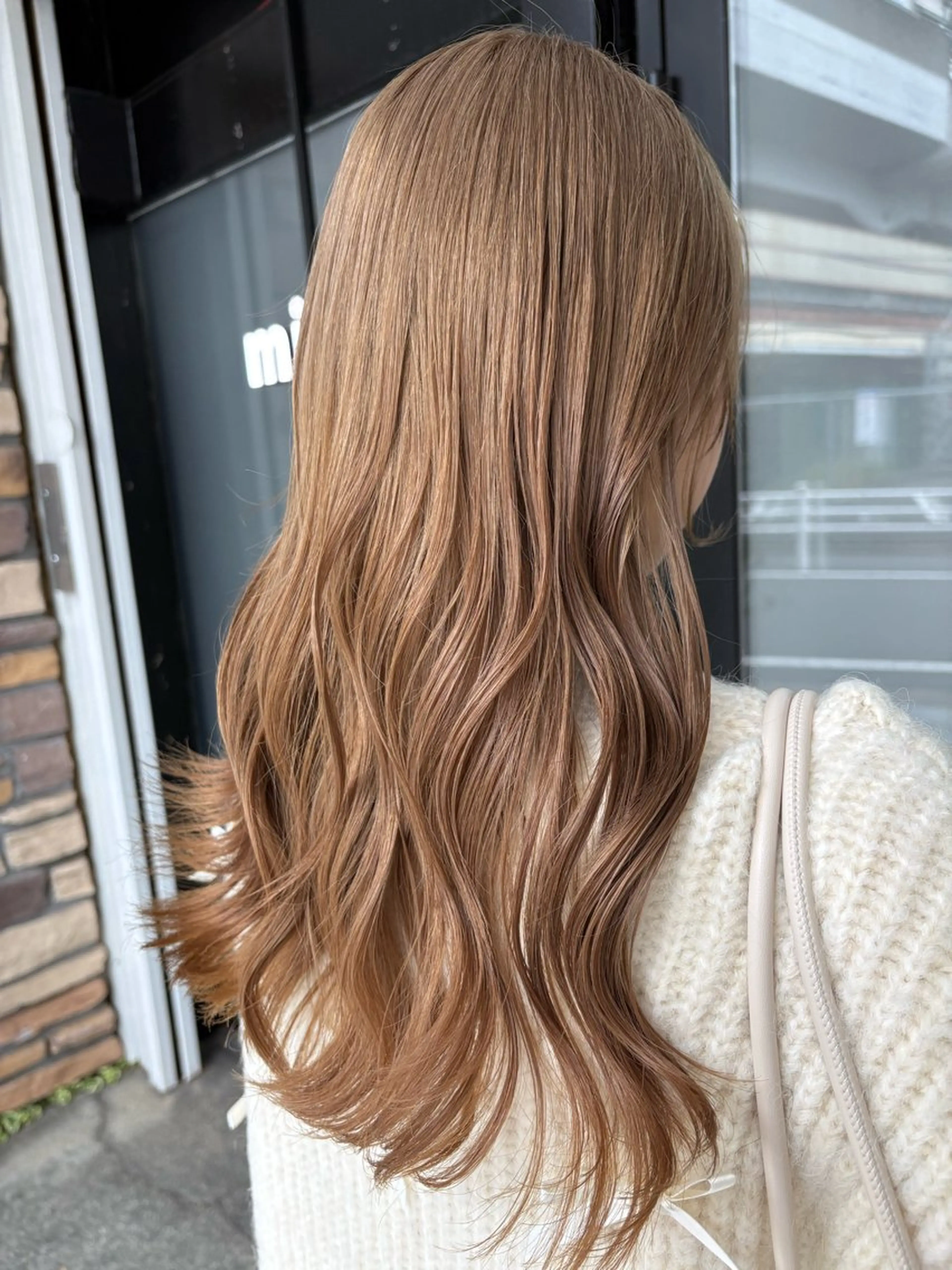 ロング カラー カット ヘアカラー トリートメント ハイトーン/韓国風/ 艶髪/吉祥寺のヘアスタイル