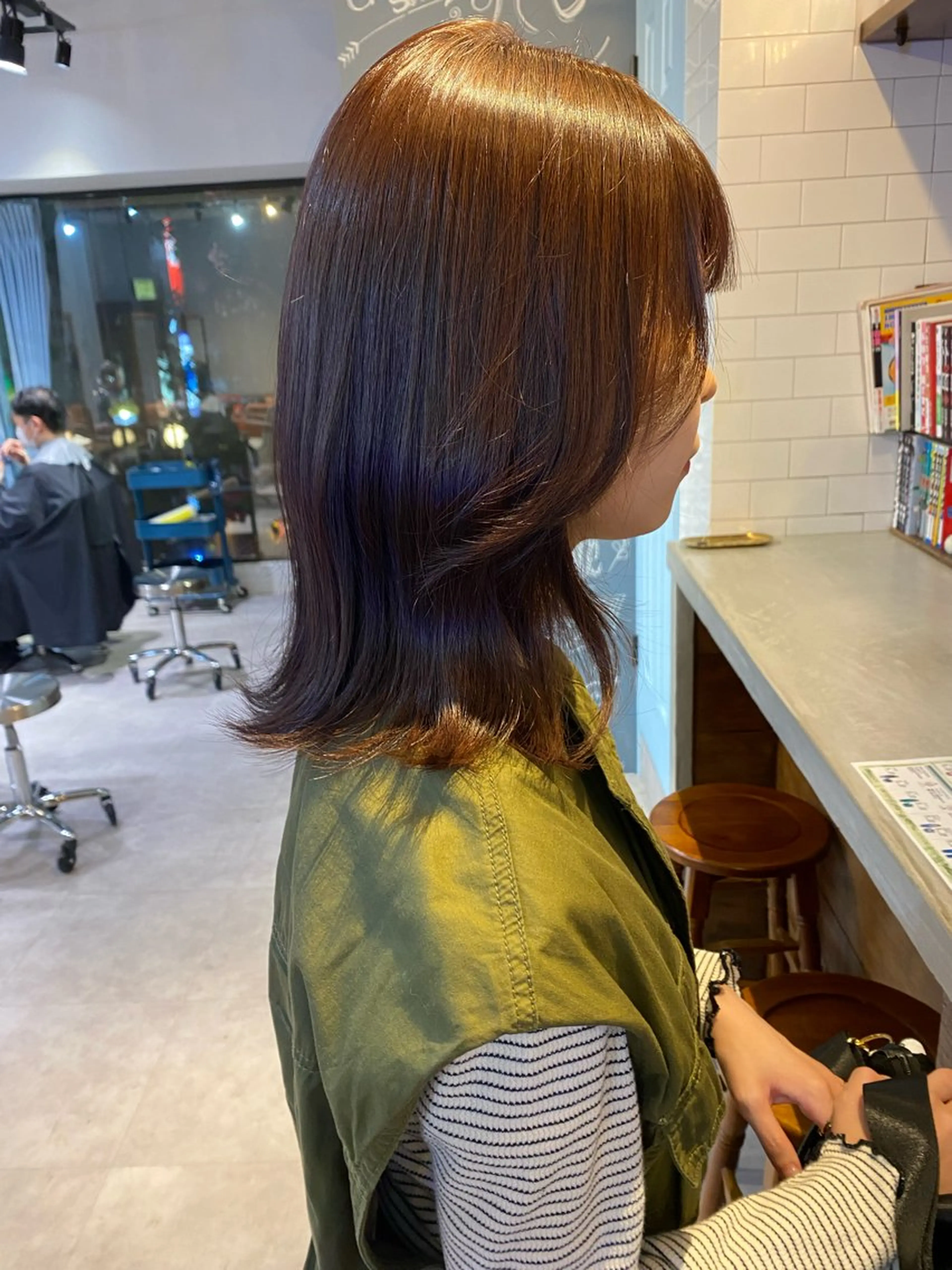 ミディアム GO TODAY SHAiRE SALON 原宿Stella店所属・𓍯柔らかhair 𓍯 yukinoのヘアスタイル