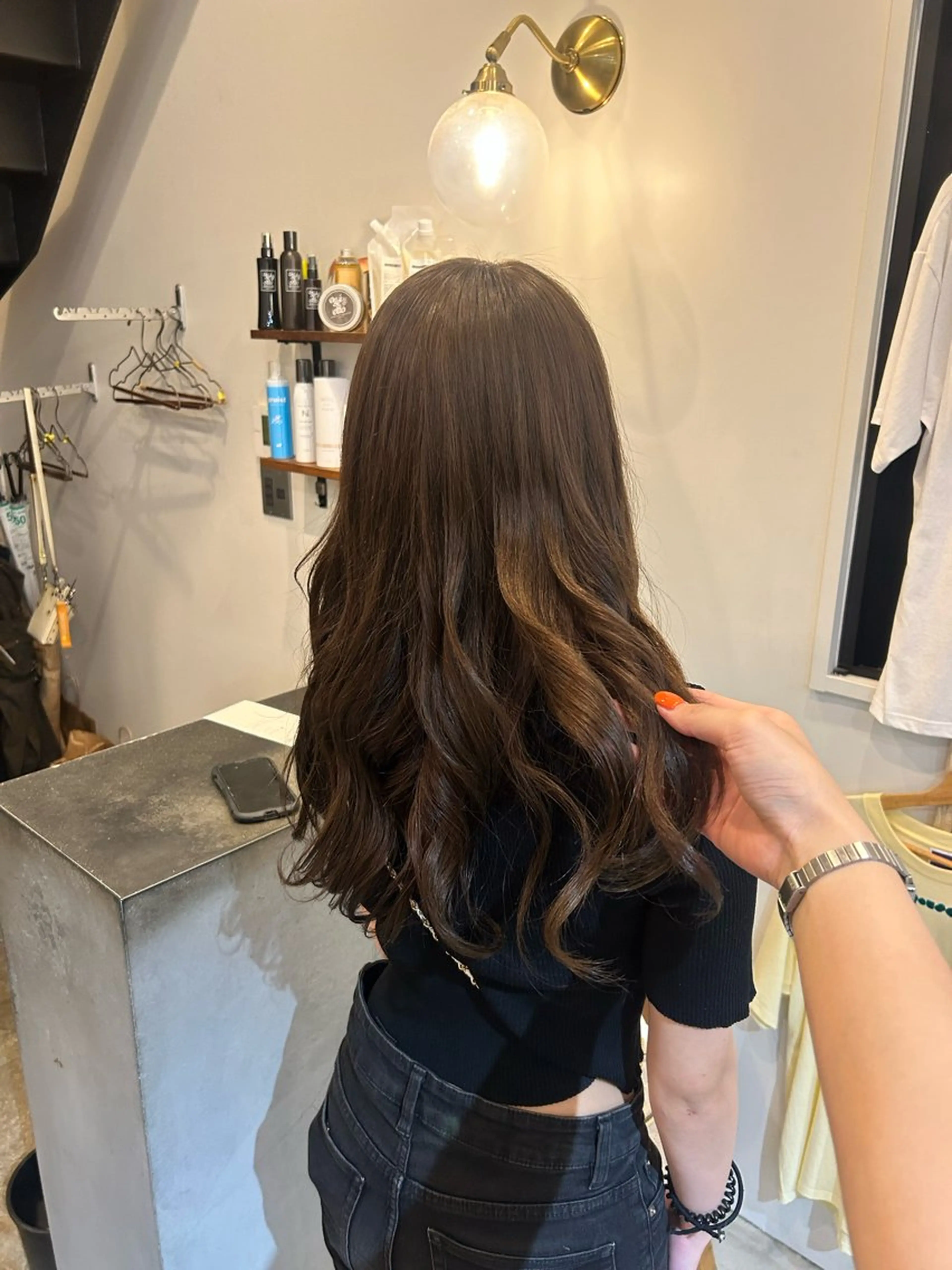 ロング カラー the  hinc所属・新貝楓🌀 透明感カラーのヘアスタイル