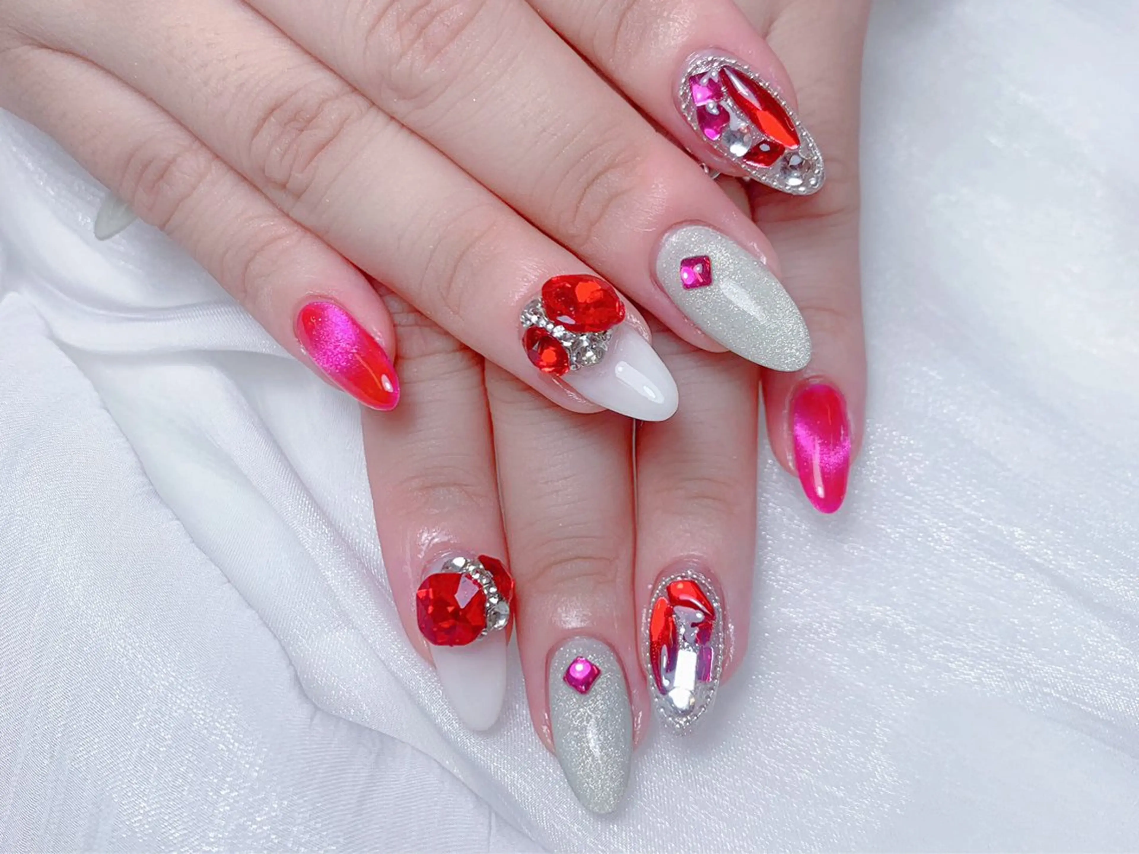 ネイル ハンドネイル M🌷nail 長さだし専門店のネイルデザイン