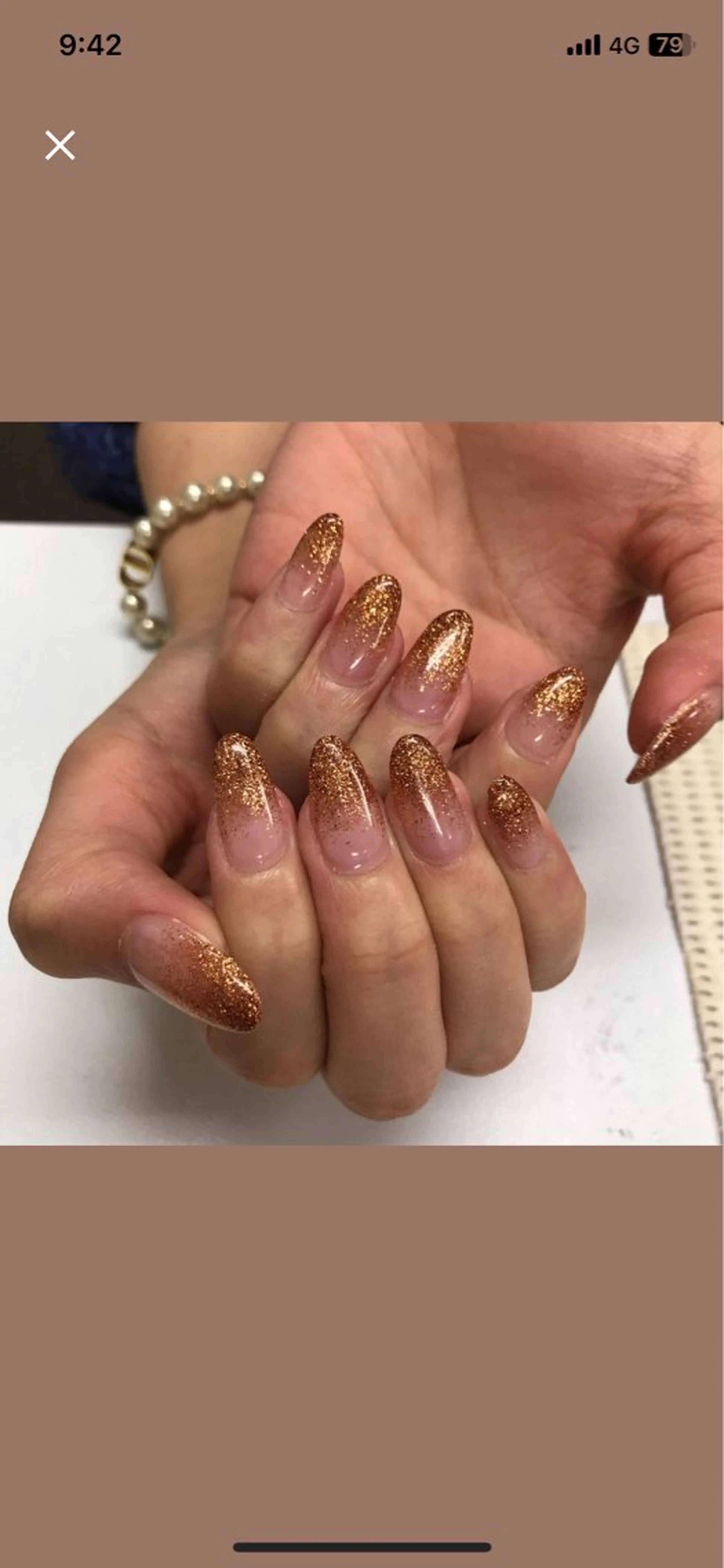ネイル グラデーション ラメ(グリッター) ラメグラデーション nailsalon&U新松戸店所属・&U新松戸 スカルプ パラジェルフィルインのネイルデザイン