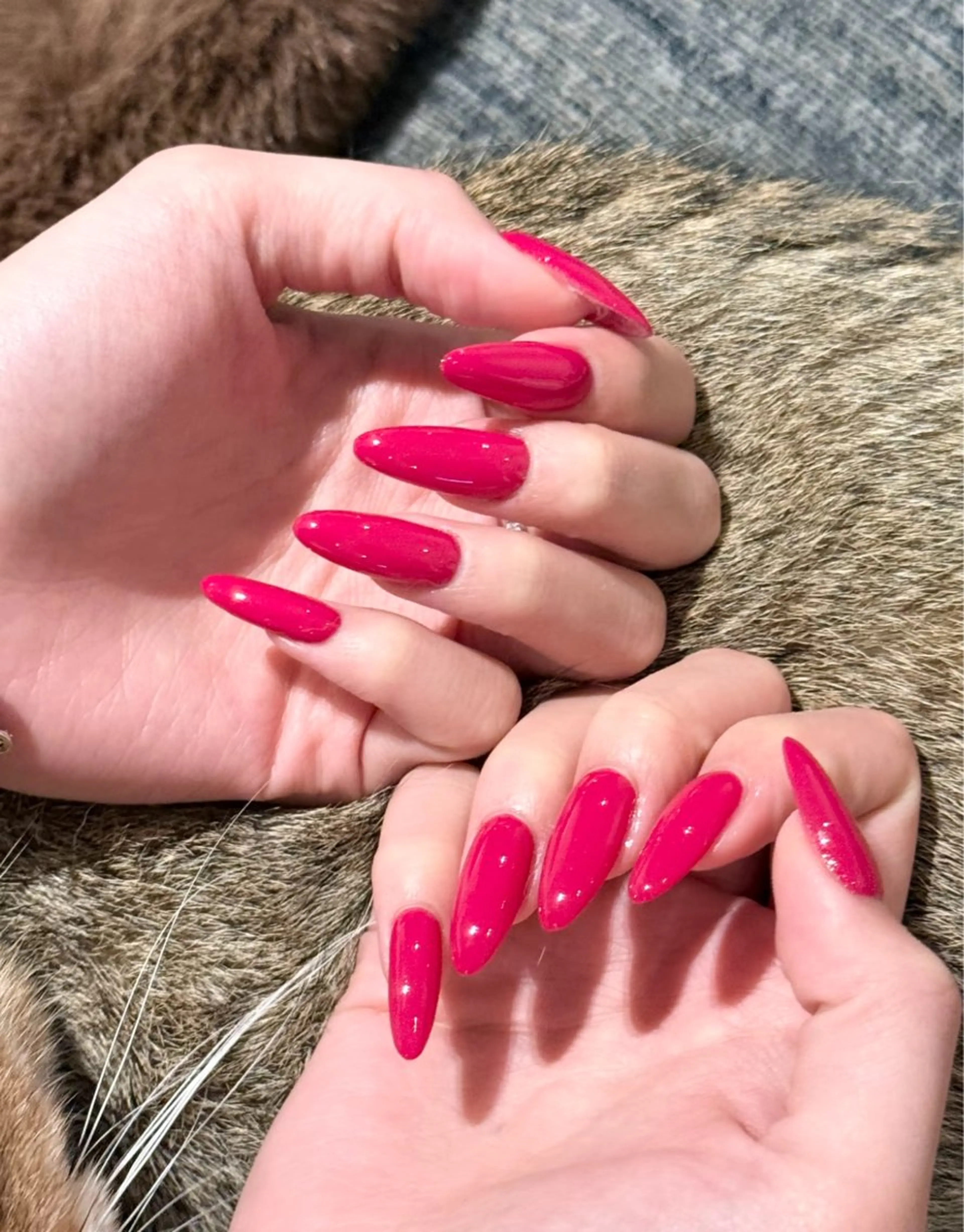 🎀人気No.3🔥長さ出し10本ワンカラー or ラメグラ🎀¥7000の写真