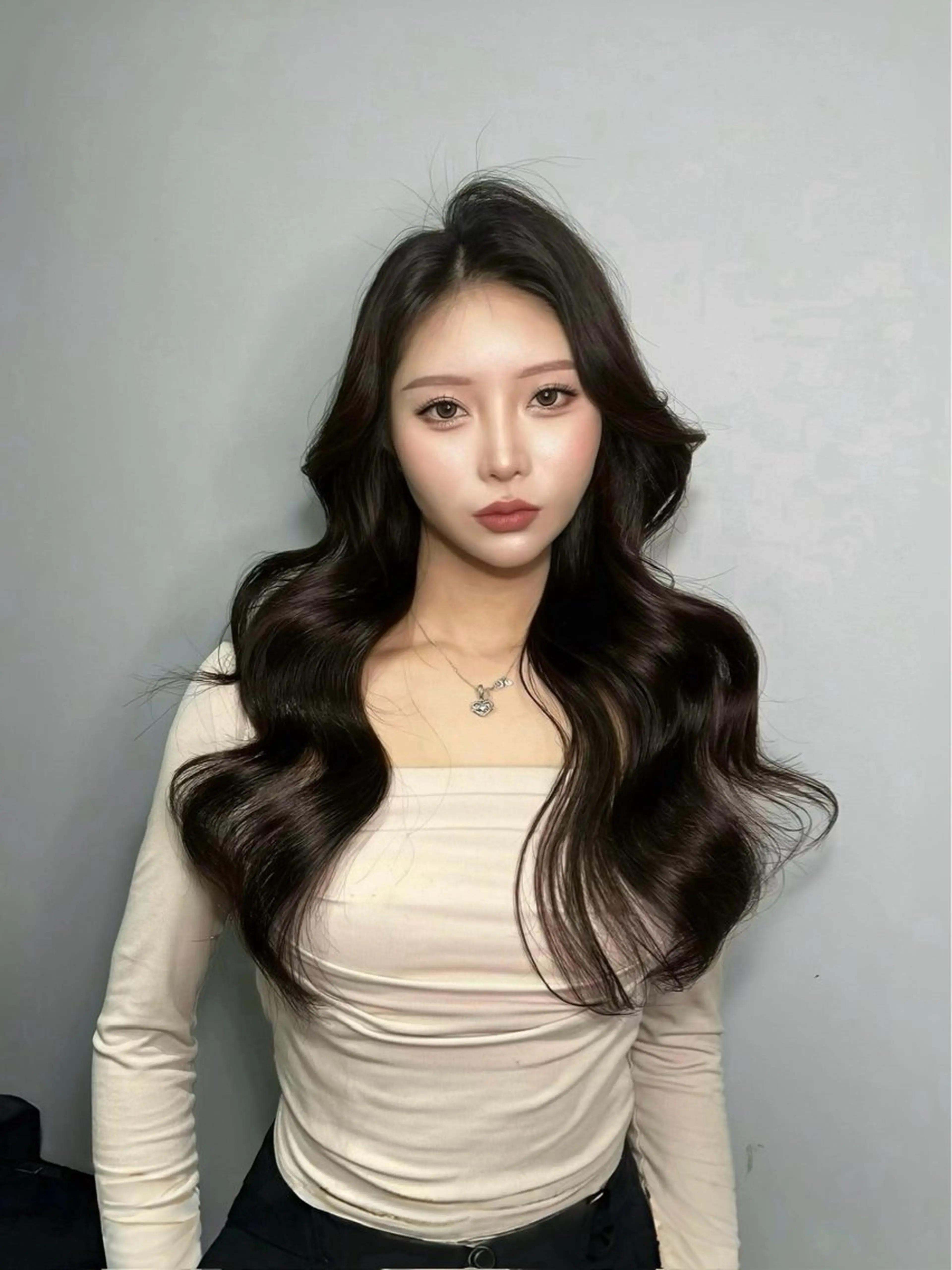 ロング カラー カット ヘアカラー トリートメント etora 渋谷所属・ワンホンヘア🇨🇳 髪質改善/itaruのヘアスタイル