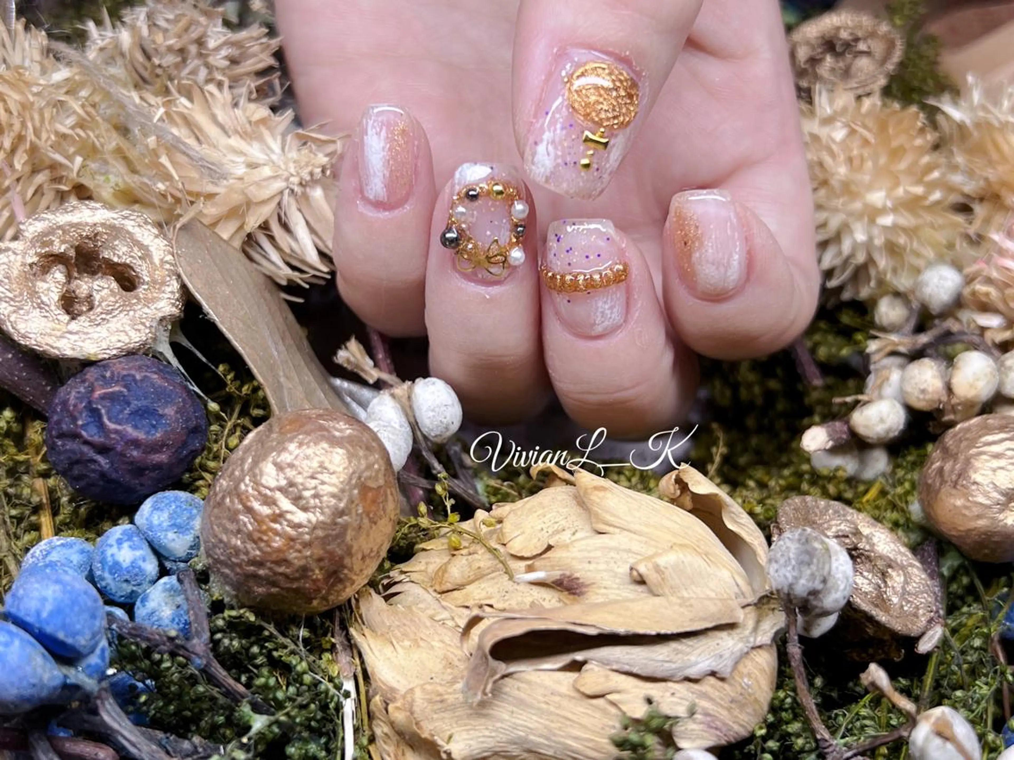 ショート ハンドネイル 🍉Vivian🌴 LK🍉のネイルデザイン