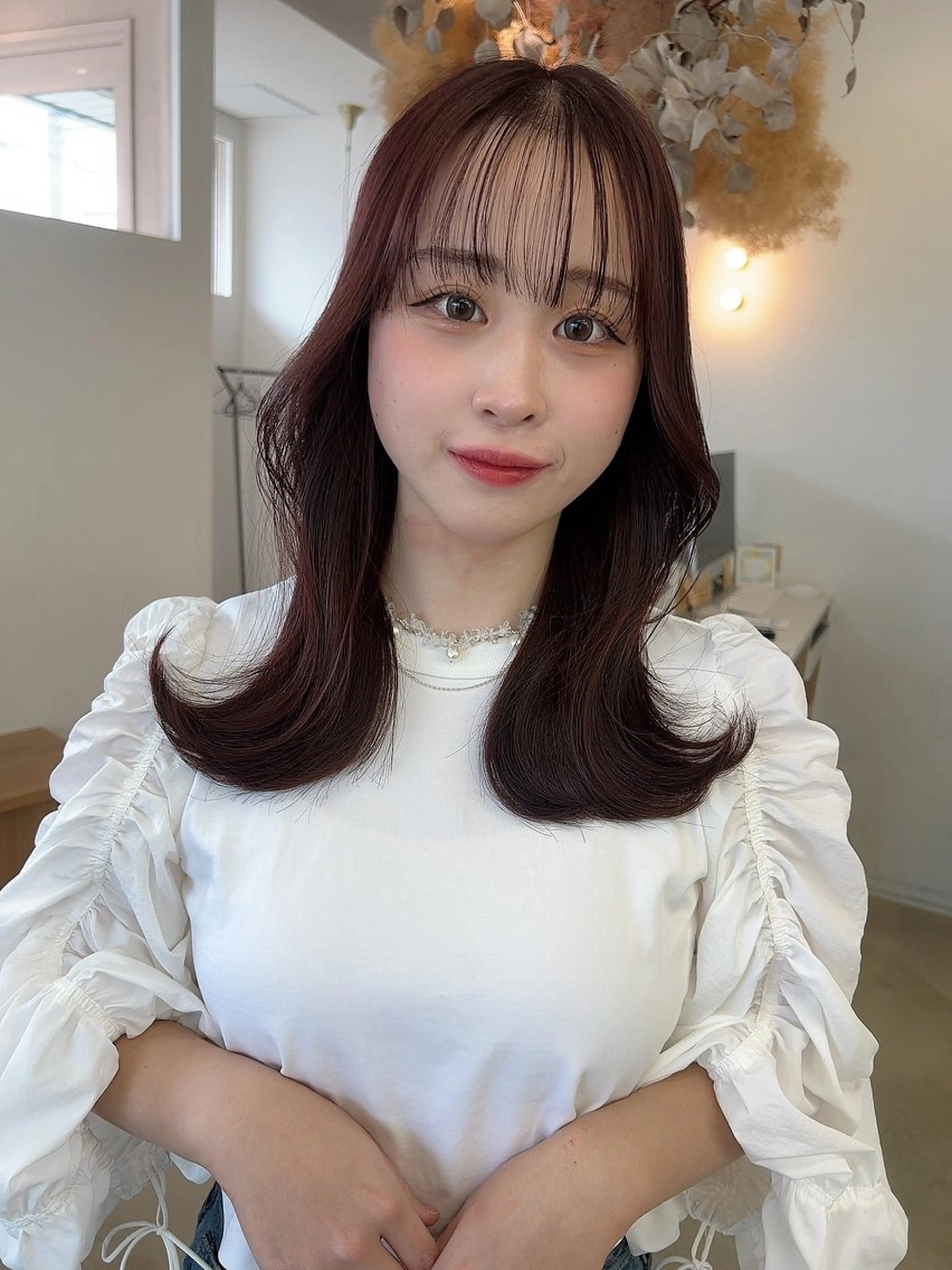 セミロング くびれヘア レイヤーカット カット ヘアカラー トリートメント vince. moekoのヘアスタイル