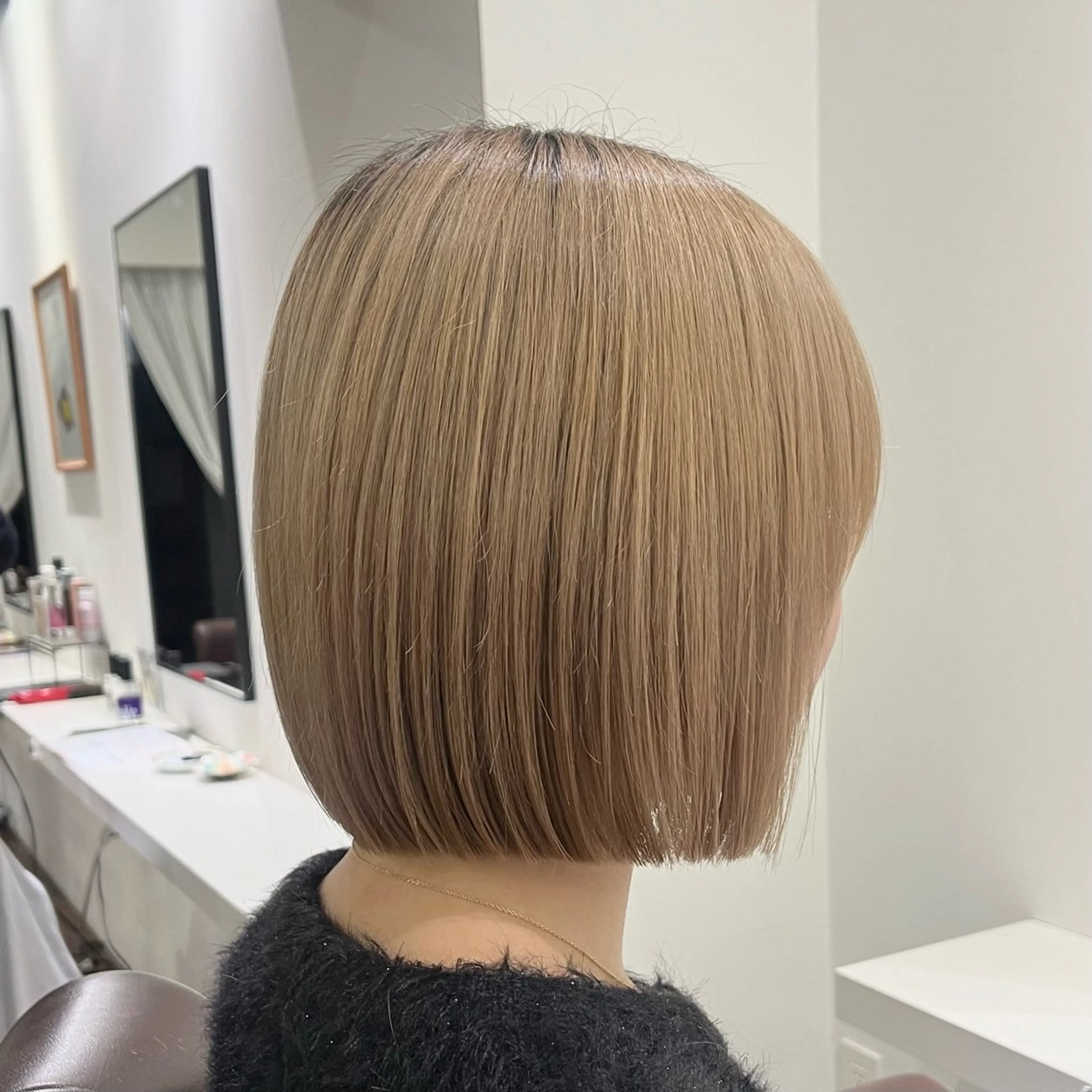 ショート 切りっぱなしボブ ボブ カット invitation   栄所属・suzu invitationのヘアスタイル