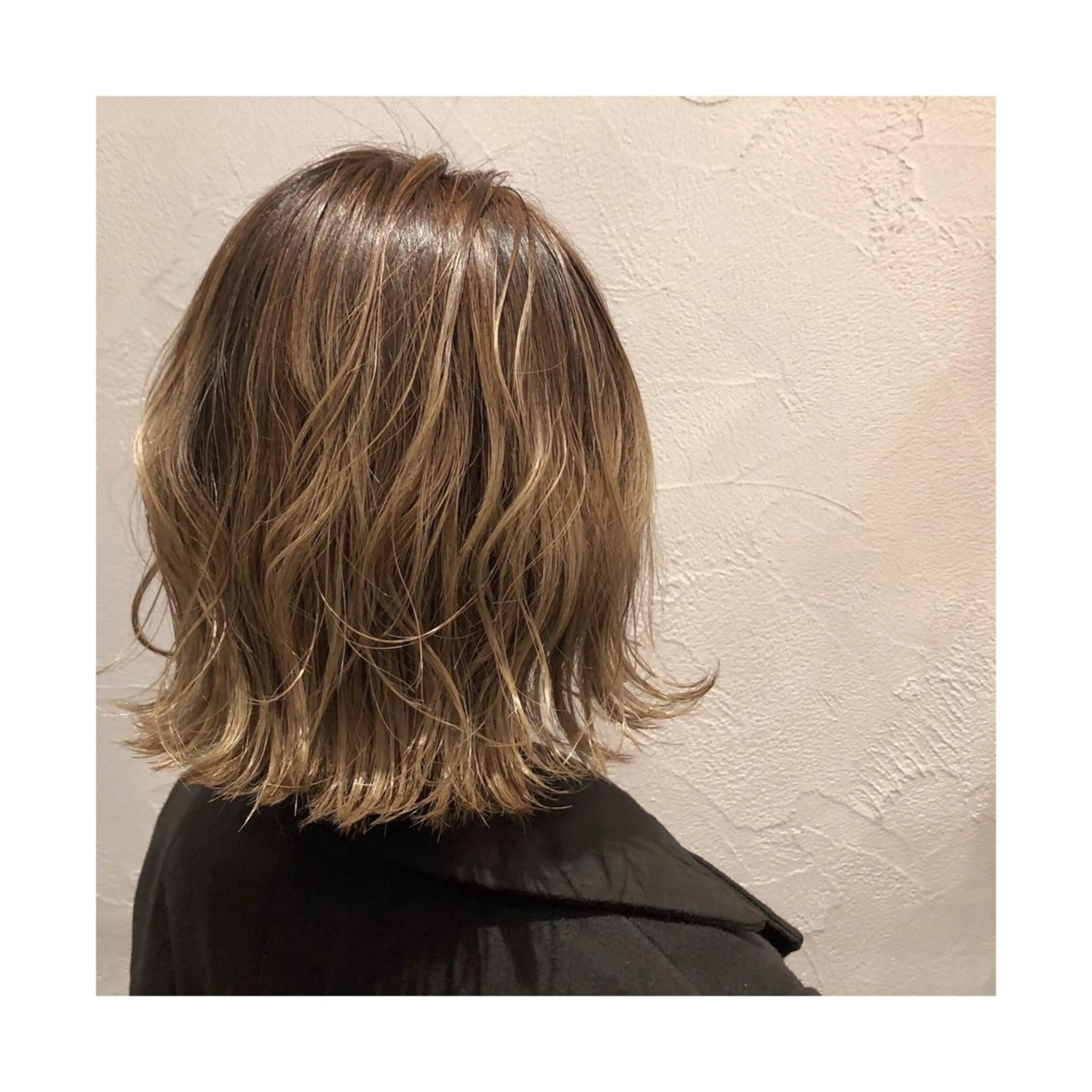 ミディアム カラー グラデーションカラー ハイライトカラー ハイライト CUORE所属・mayu ○のヘアスタイル