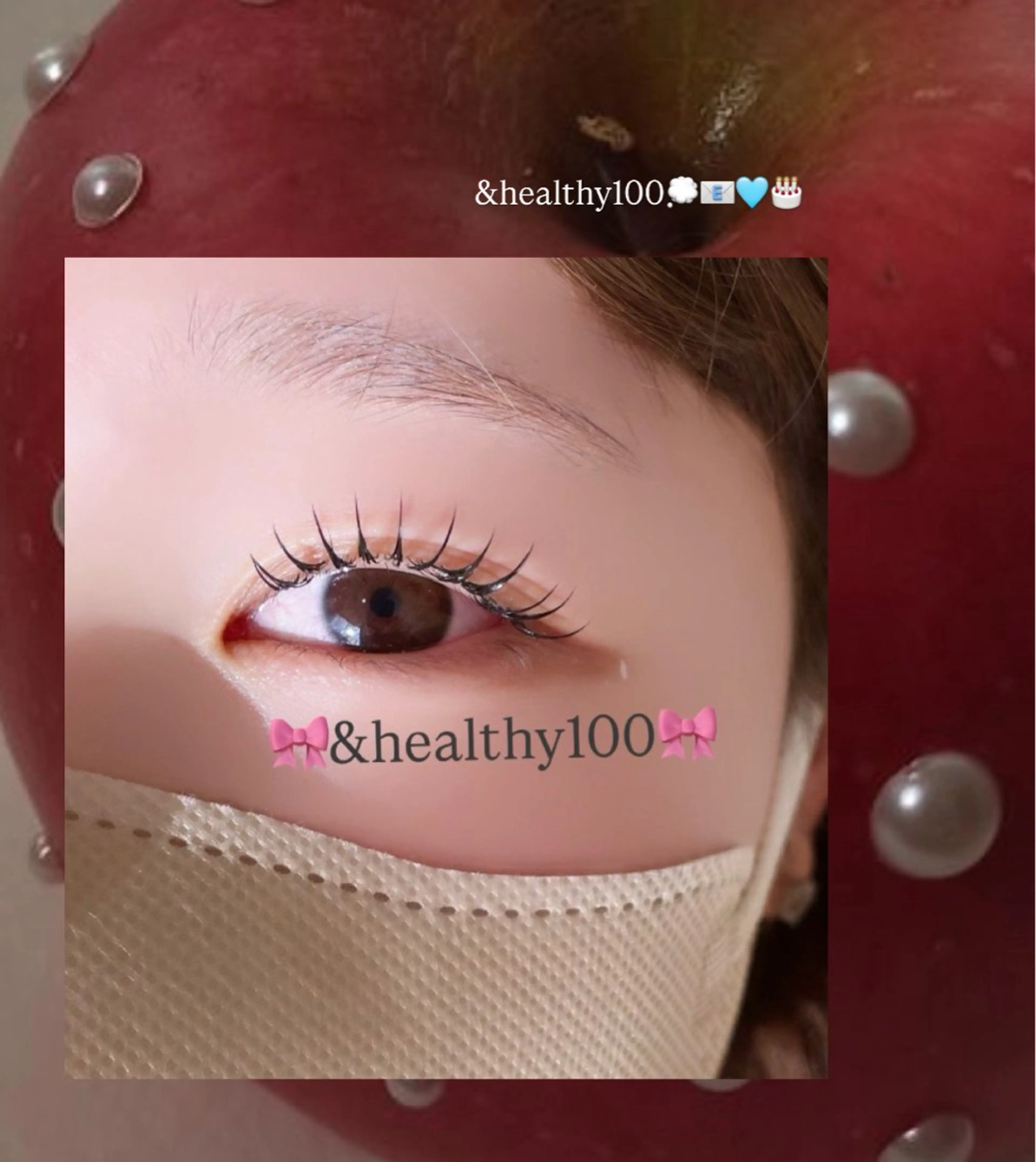 《うるつやまつげ𓈒⟡₊⋆ 束感&ボリューム欲張りset》　&healthy100本✖️perm🫧🎀の写真