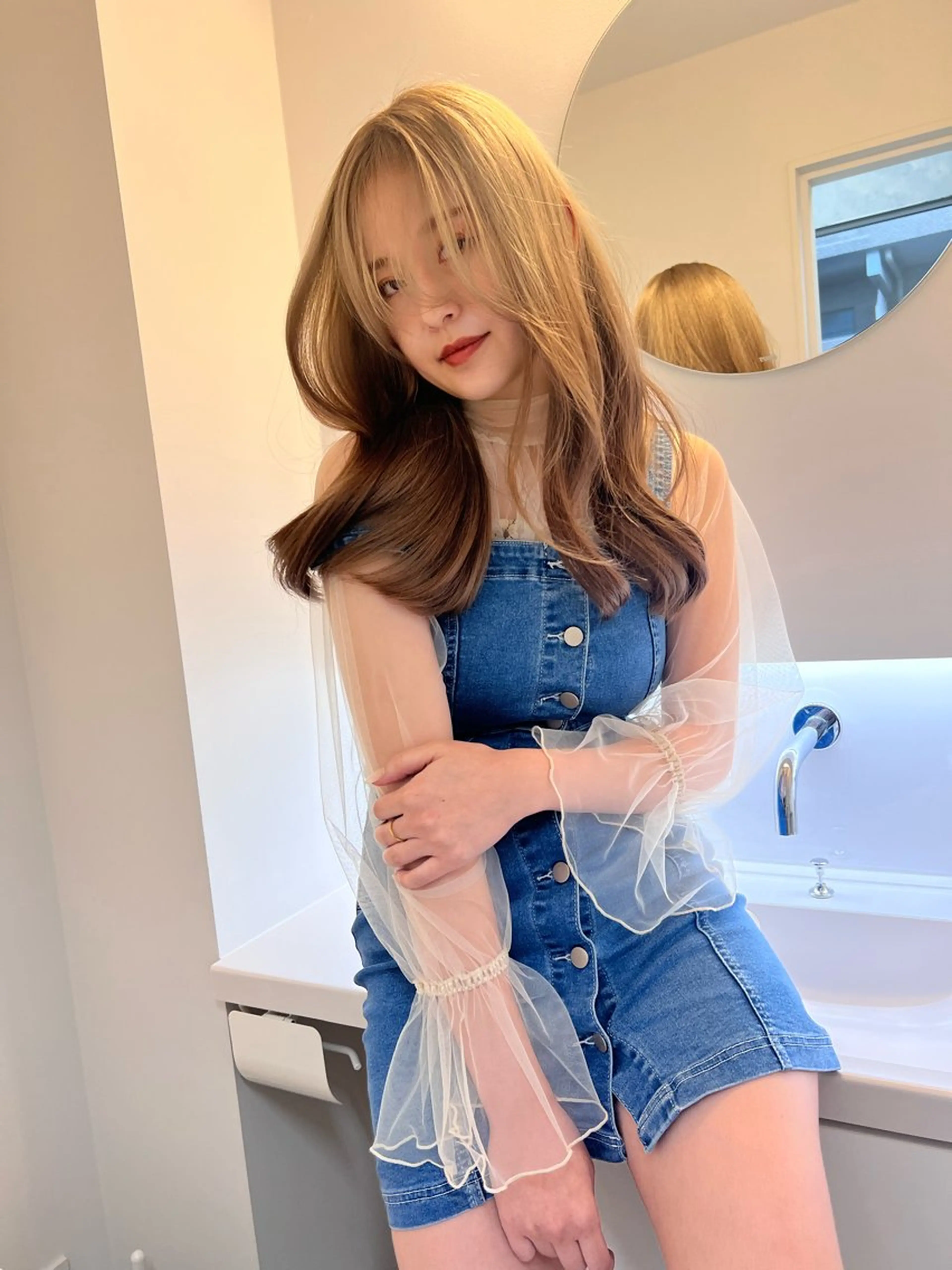 ロング カラー . chihiroのヘアスタイル