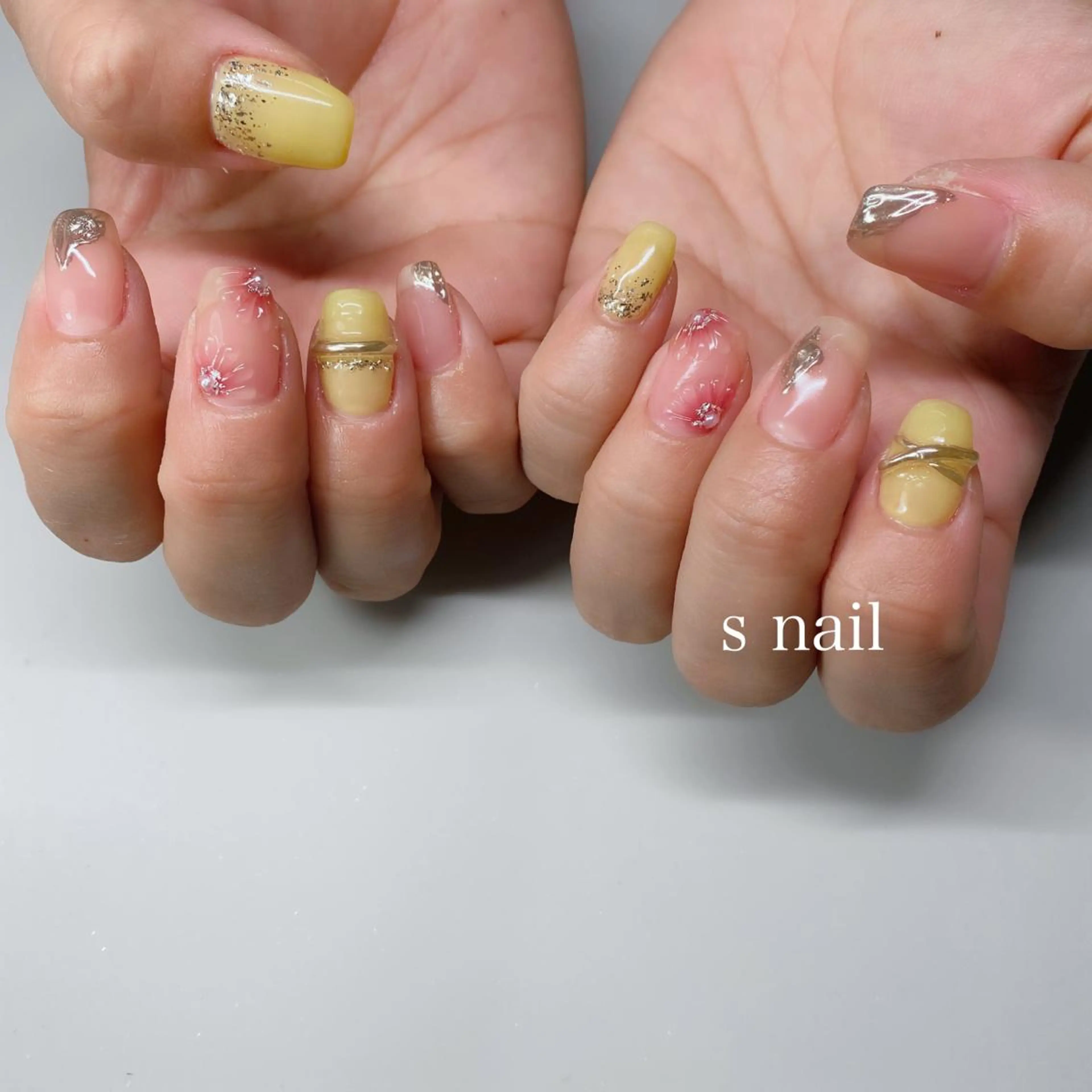 ネイル アートネイル ハンドネイル s nail さとよしみゆきのネイルデザイン