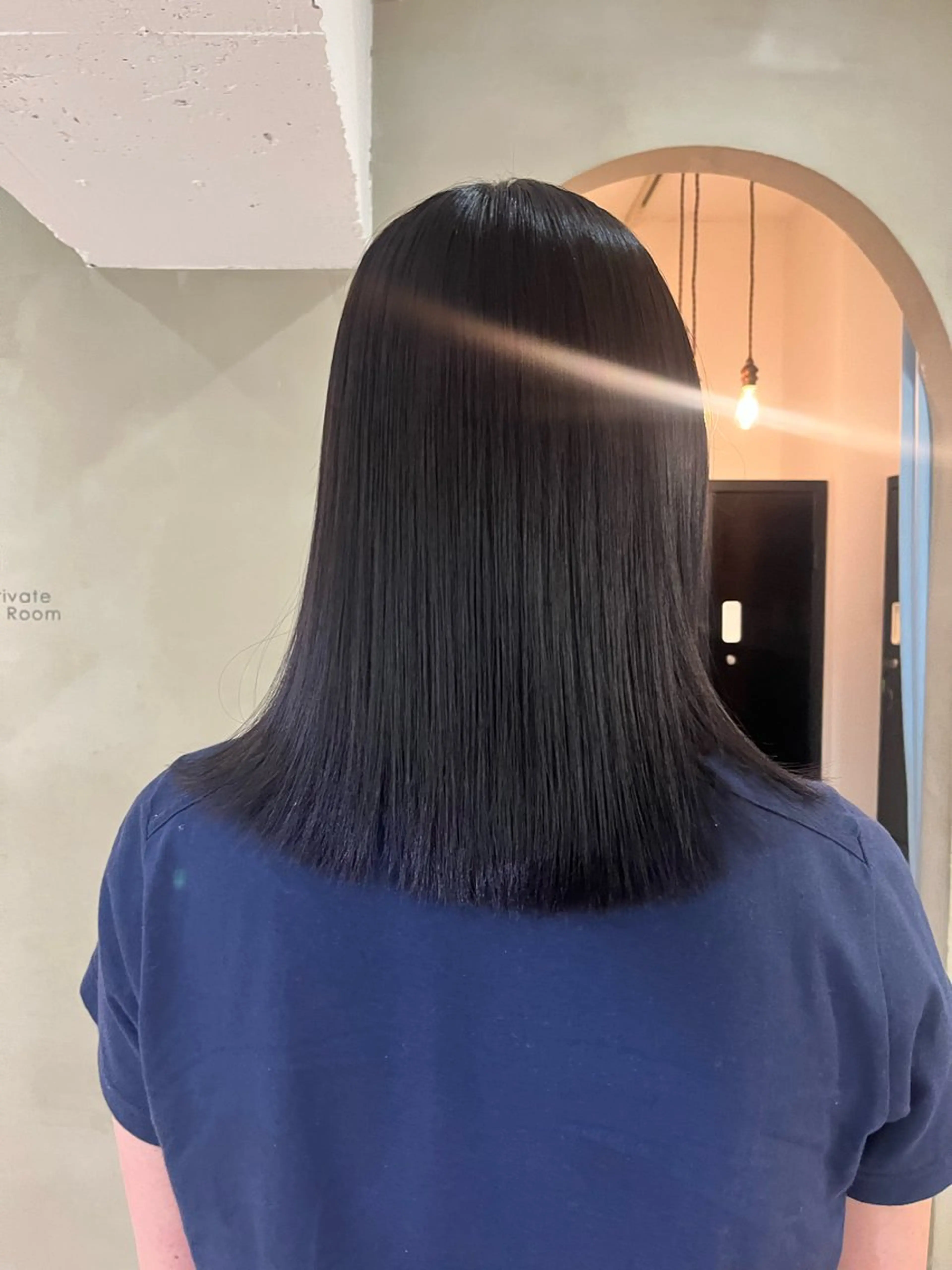 セミロング カラー 透明感カラー ヘアカラー くすみカラー/ パーマ/ろーれんのヘアスタイル