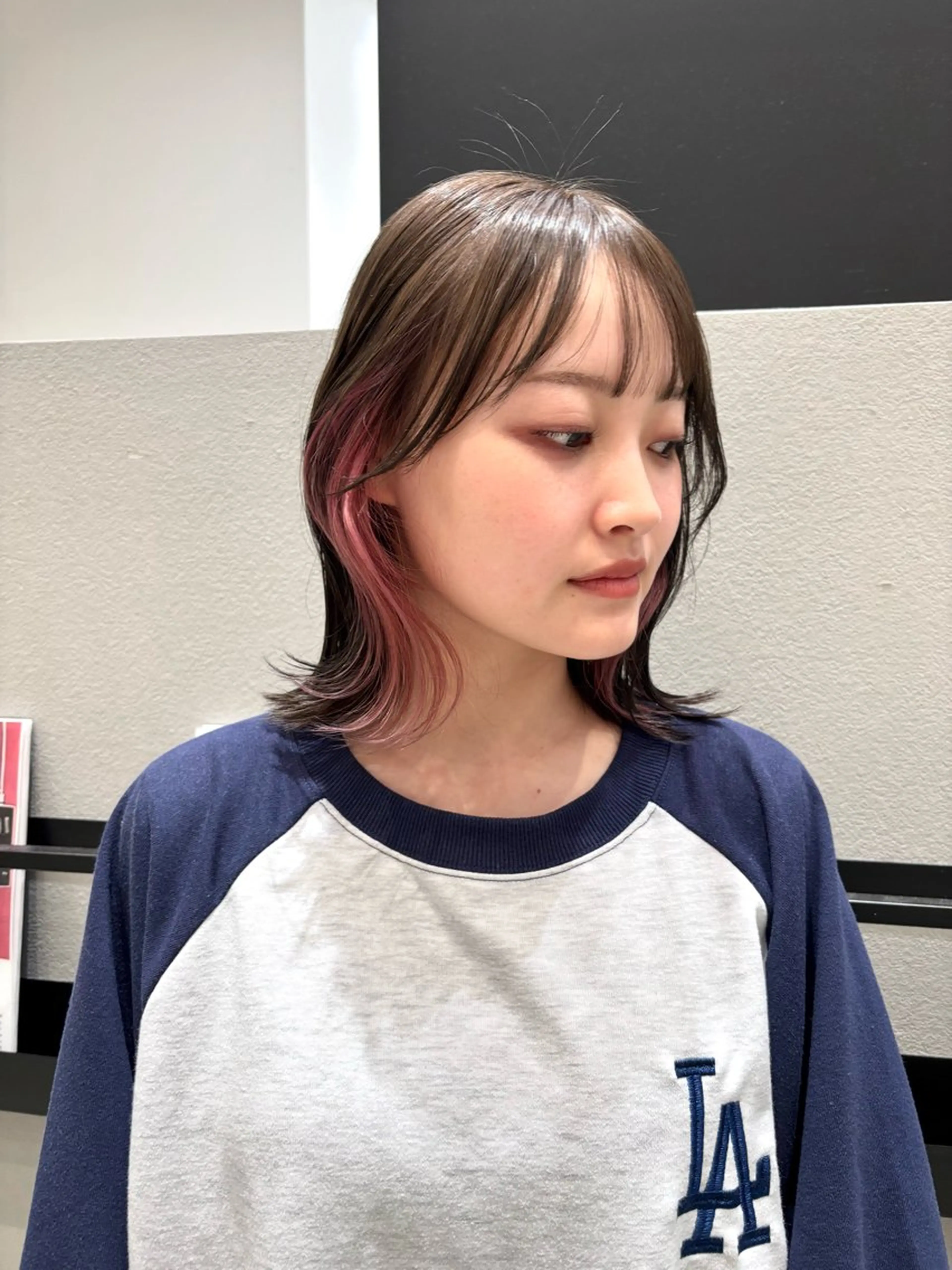 ミディアム カラー ベージュカラー ヘーゼル ピンクカラー カット ヘアカラー トリートメント 透明感カラー/ レイヤーkotonoのヘアスタイル
