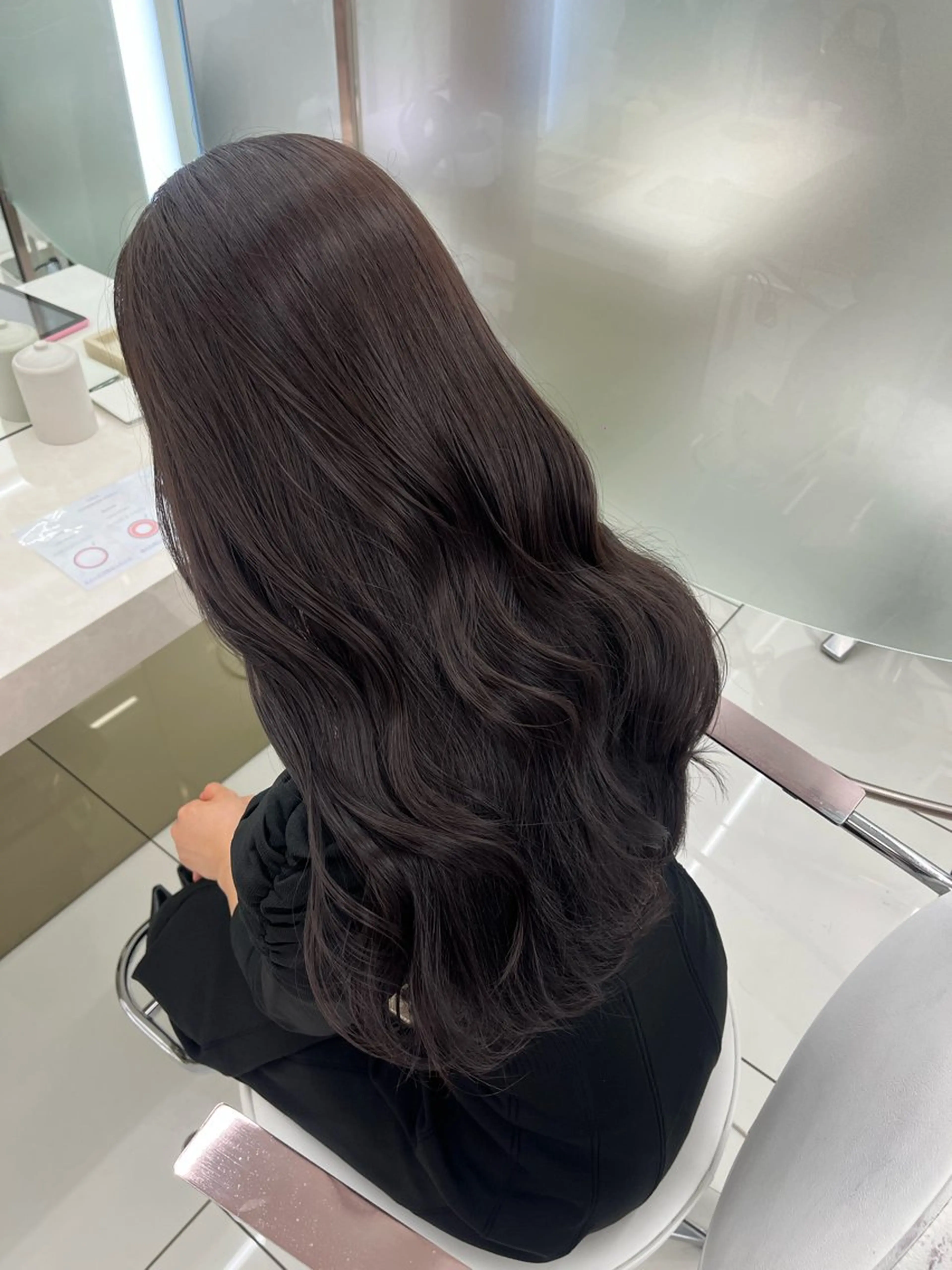 カラー ヘアカラー 𝑺𝑨𝑾𝑨🤍 艶モテ透明感カラーのヘアスタイル