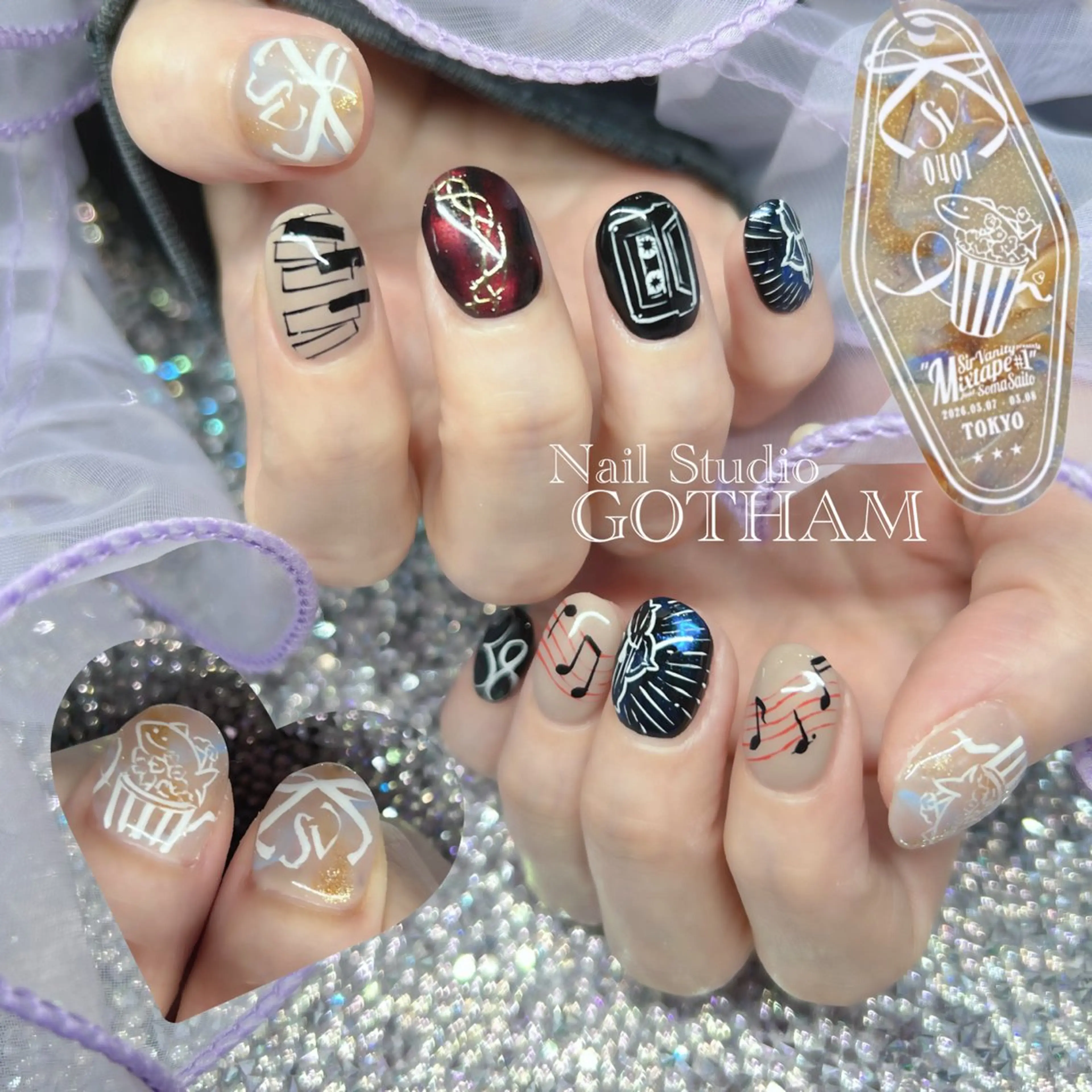 ネイル ハンドネイル Nail Studio GOTHAM所属・高円寺駅からすぐ🌈 ネイルGOTHAMのネイルデザイン