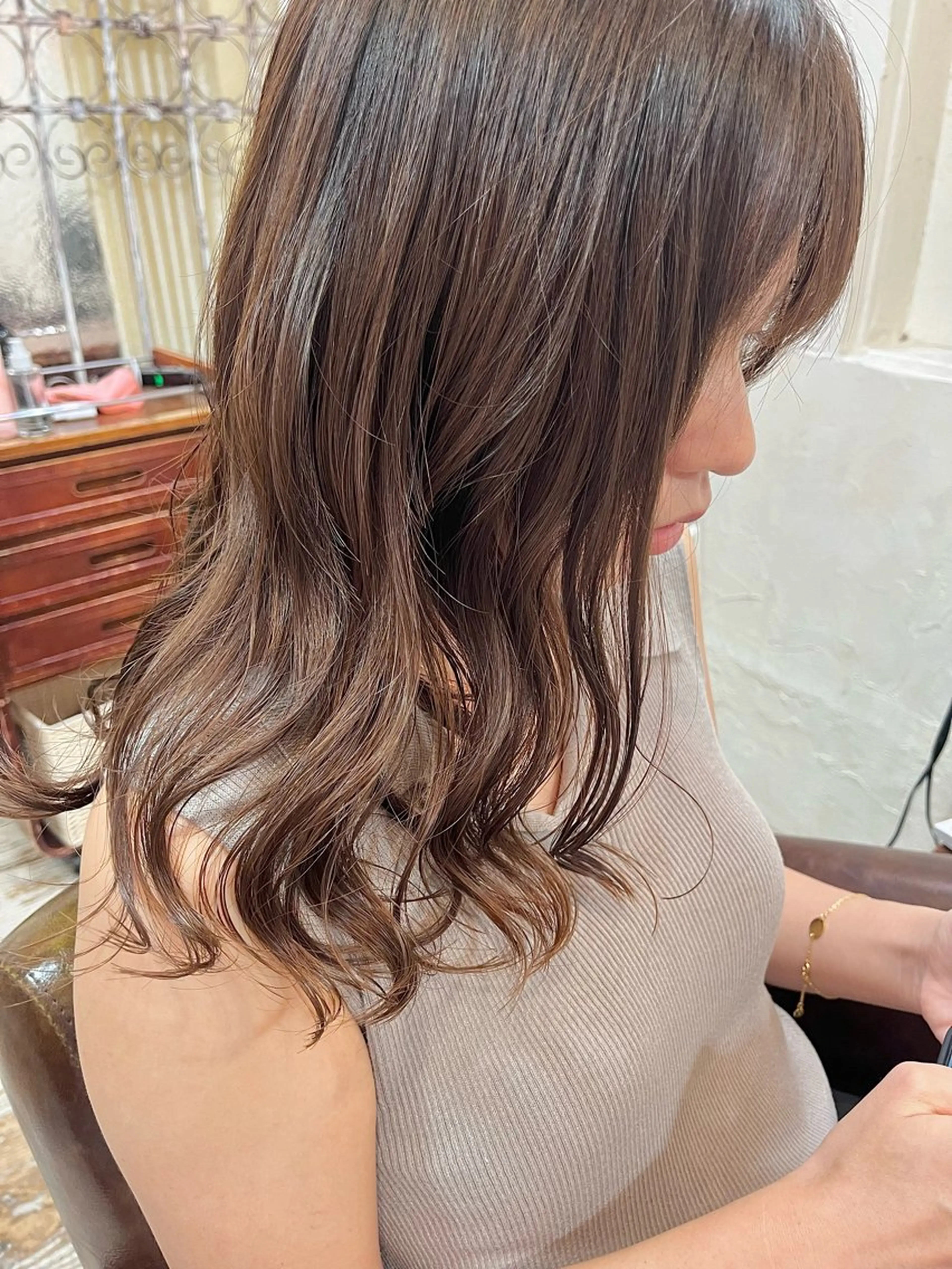 ロング Belle 並木通り店所属・rena/ パーマ/カラーのヘアスタイル