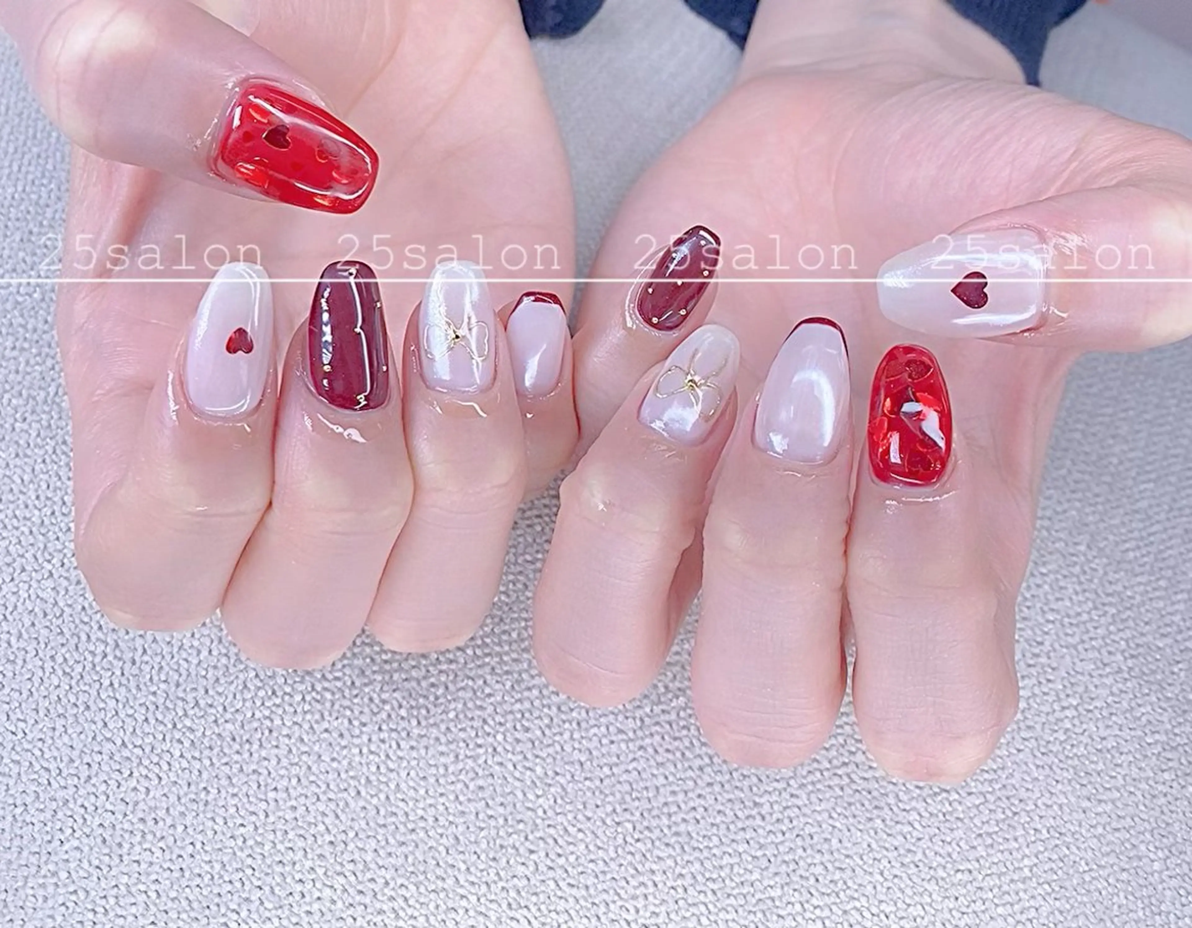 ネイル ジェルネイル 韓国ネイル ニュアンスネイル パラジェル ワンホンネイル 2 5のマツエク・マツパデザイン