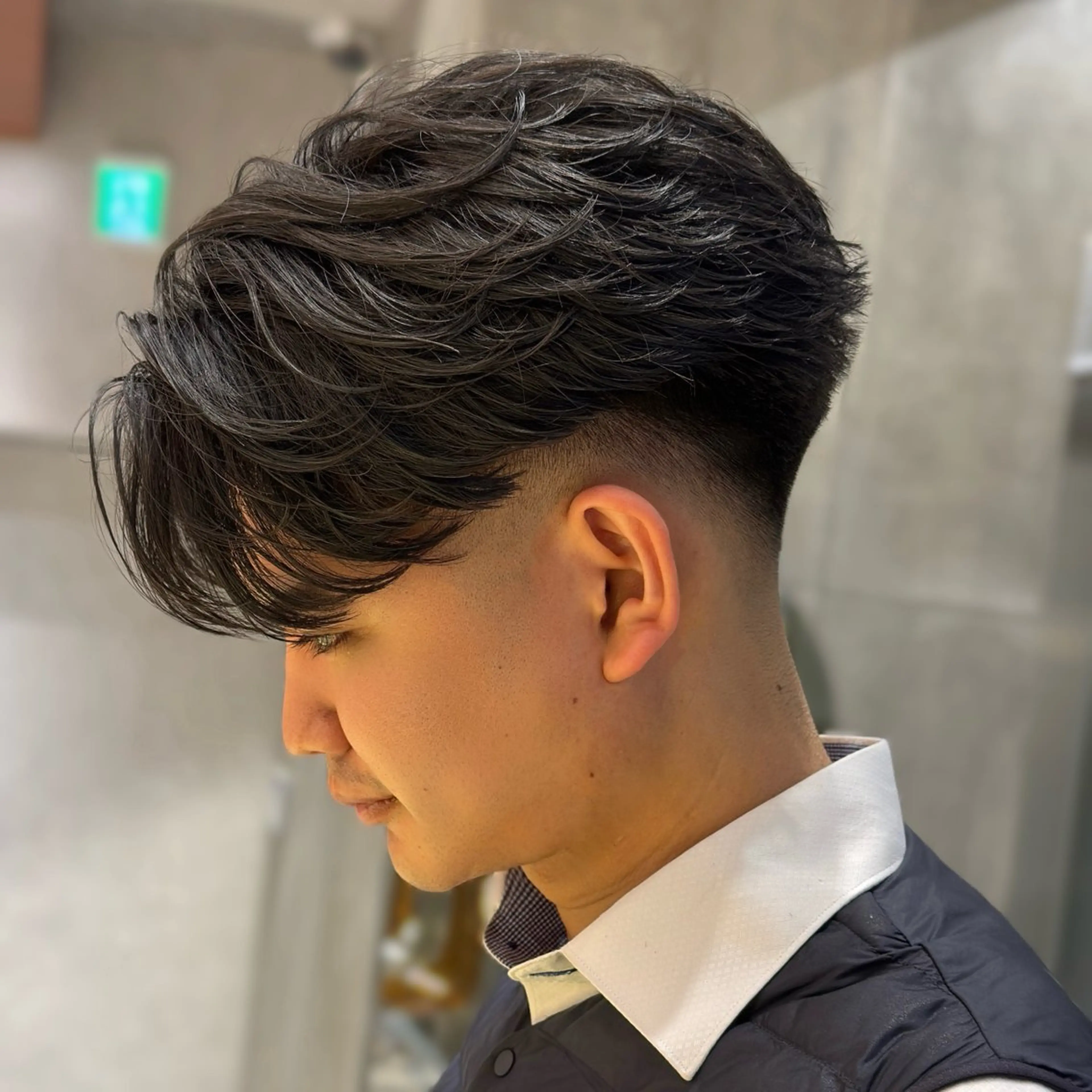 パーマ メンズ メンズパーマ 刈り上げ カット パーマ 渋谷メンズ特化 佐橋世奈のヘアスタイル