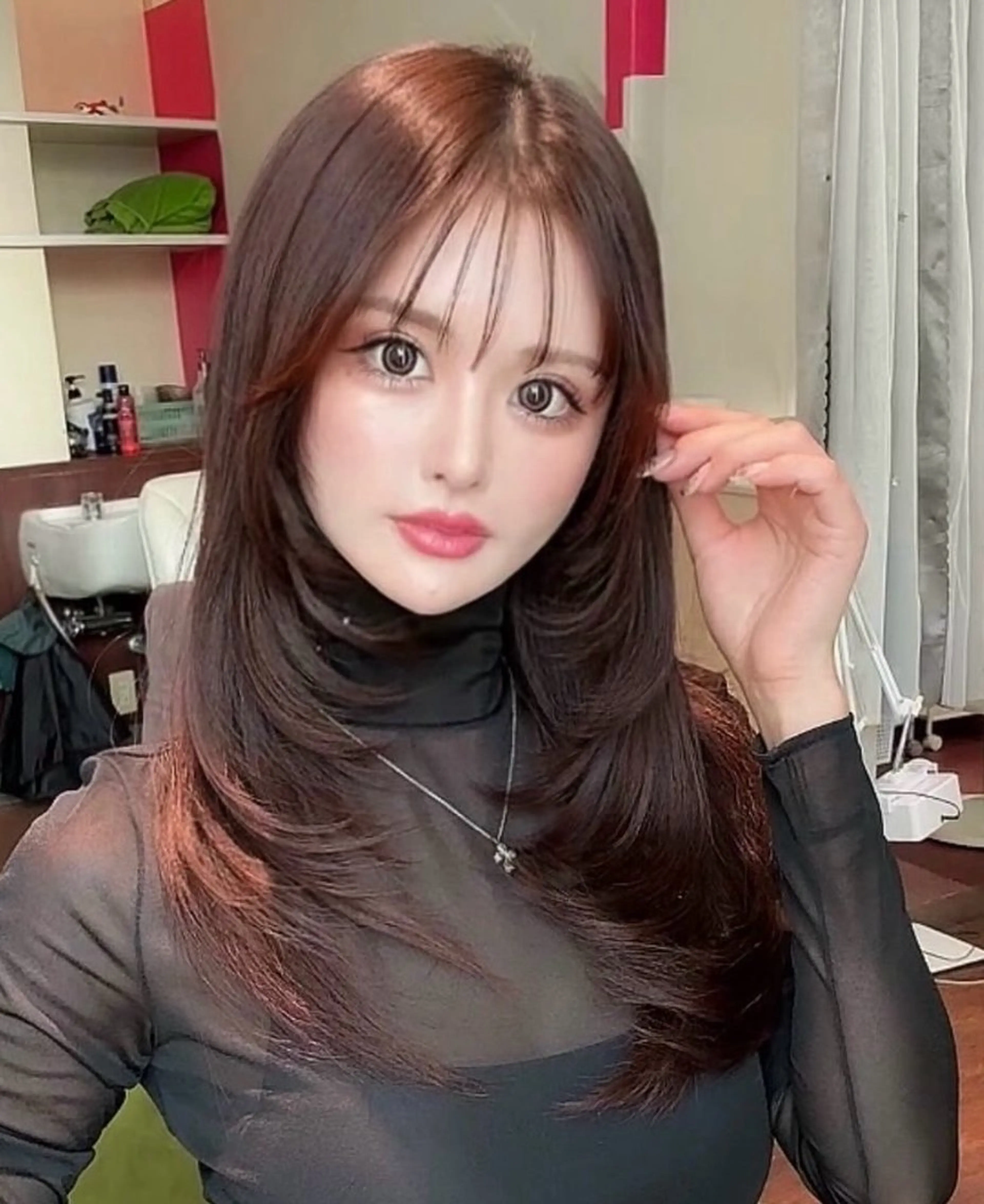 セミロング カラー パーマ Largo所属・広中 裕一のマツエク・マツパデザイン