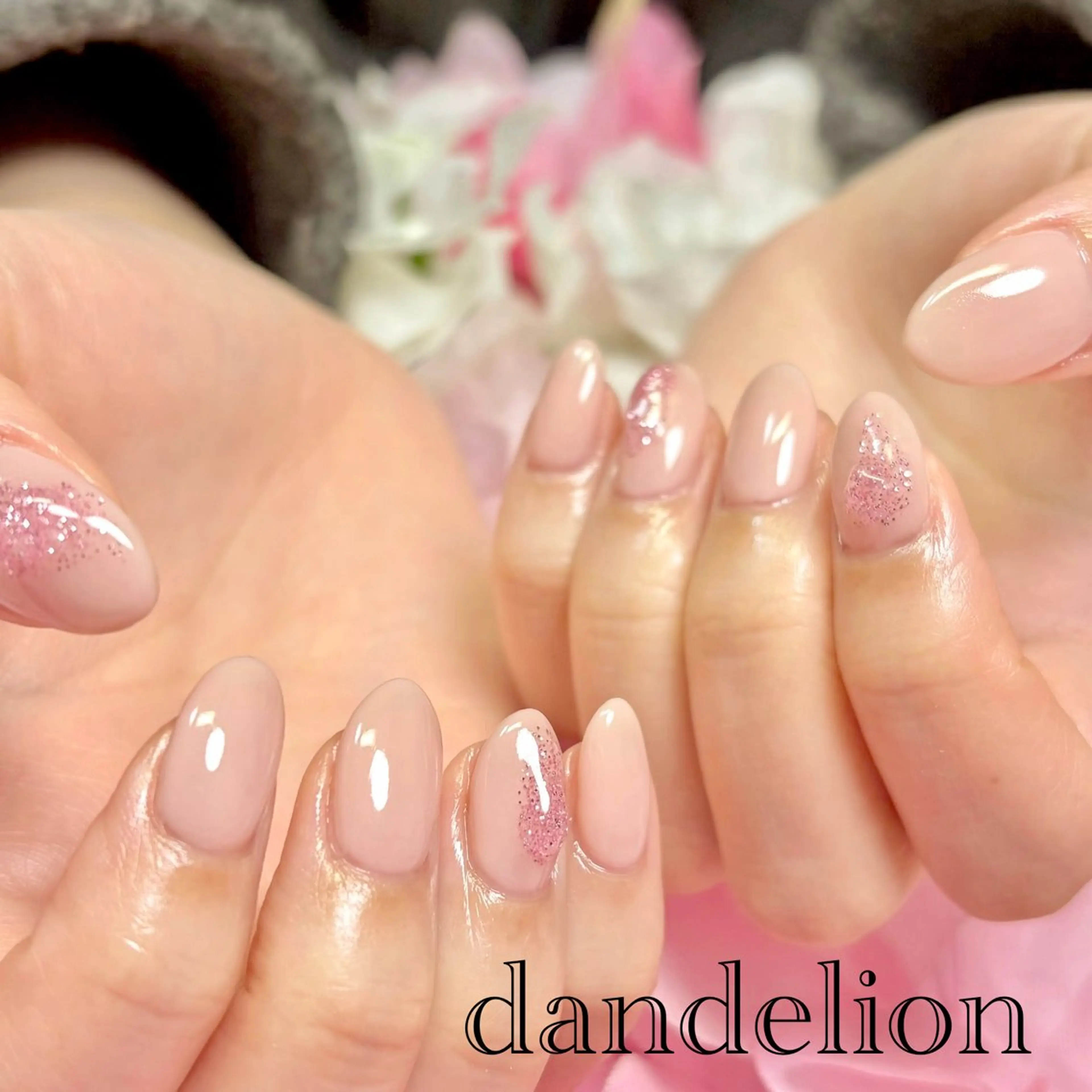 ネイル ハンドネイル ハンドケア dandelion ダンデライオンのネイルデザイン