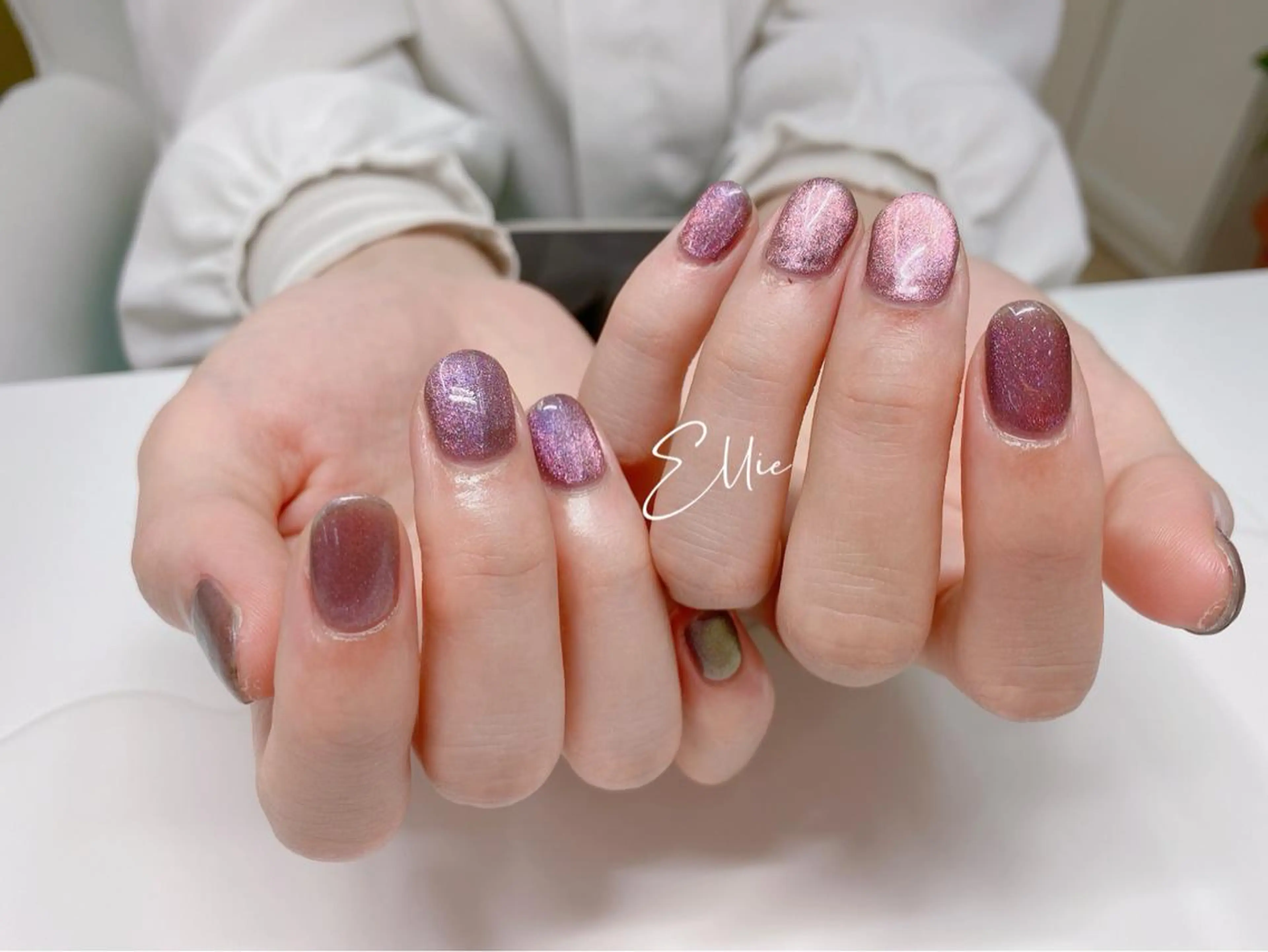 ★初回オフ無料 ♪人气No1 マグネットネイル 2色選択可! ¥6500の写真