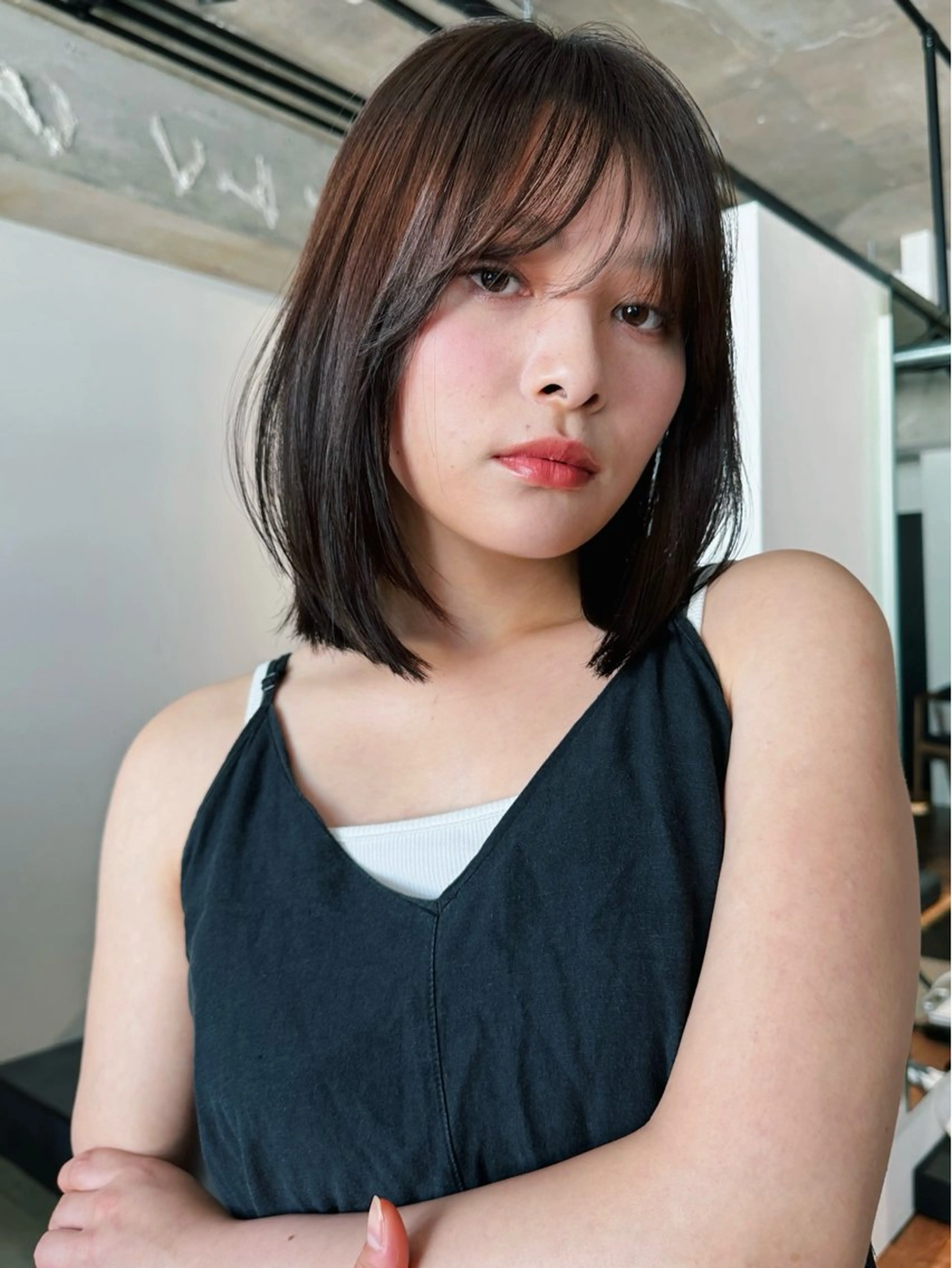 ショート カラー パーマ 🫧小顔×似合わせ× 透明感カラー🫧のヘアスタイル