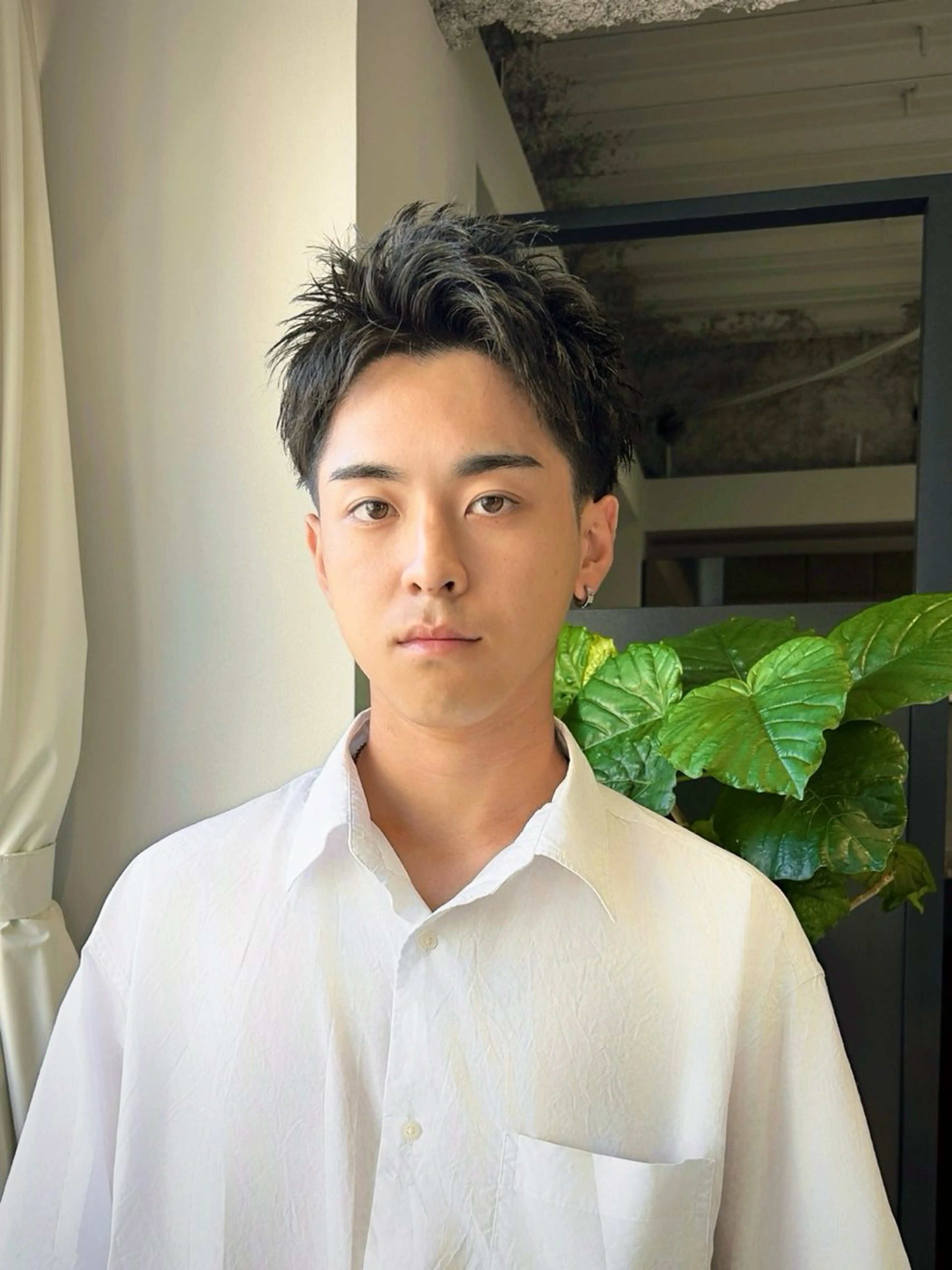 ショート ショートヘア カット トリートメント メンズパーマ/メンズ カット/伊藤　げんのヘアスタイル