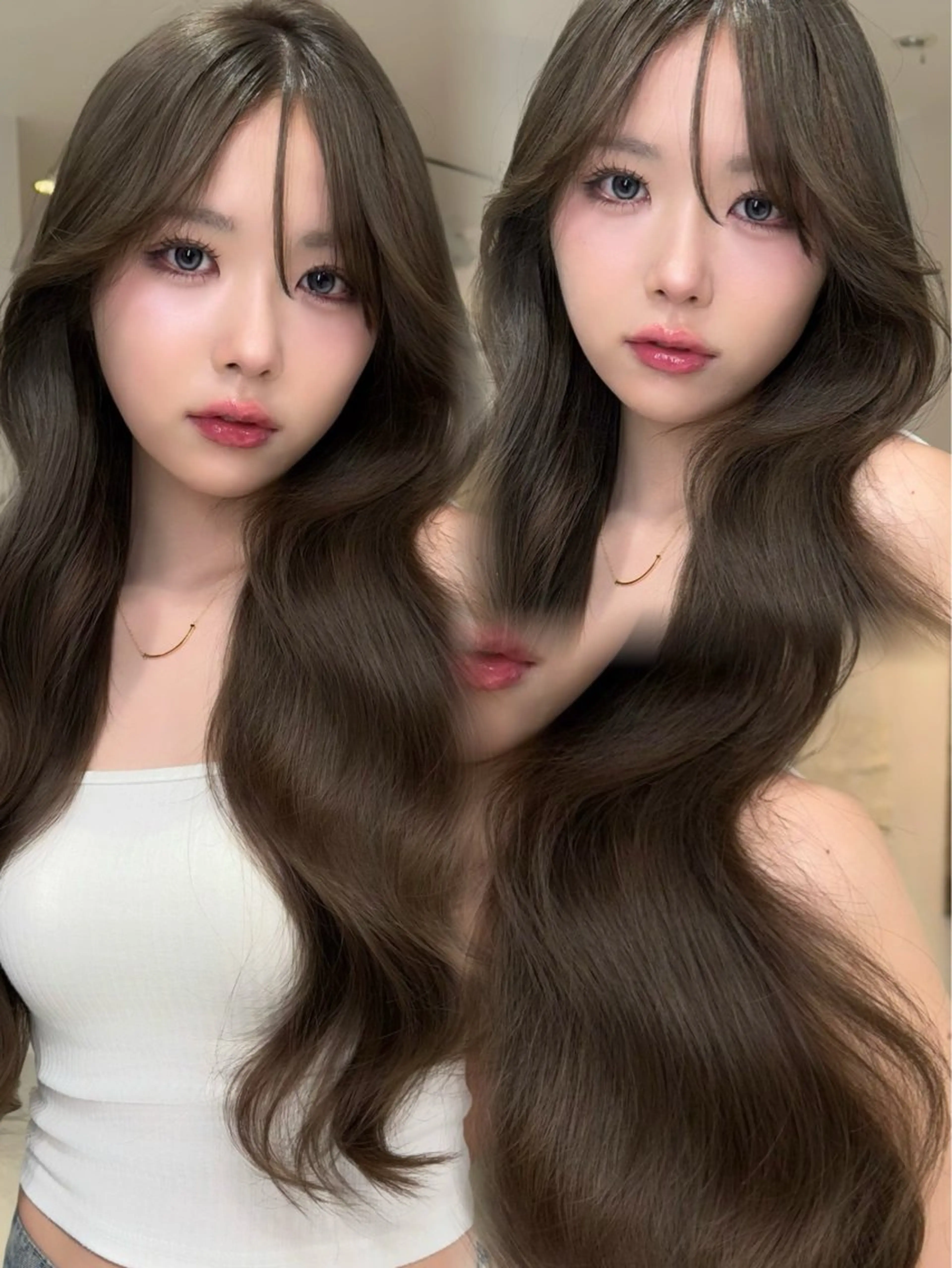 ロング カラー 艶カラー♡クール トレンドヘア♡アユミのヘアスタイル