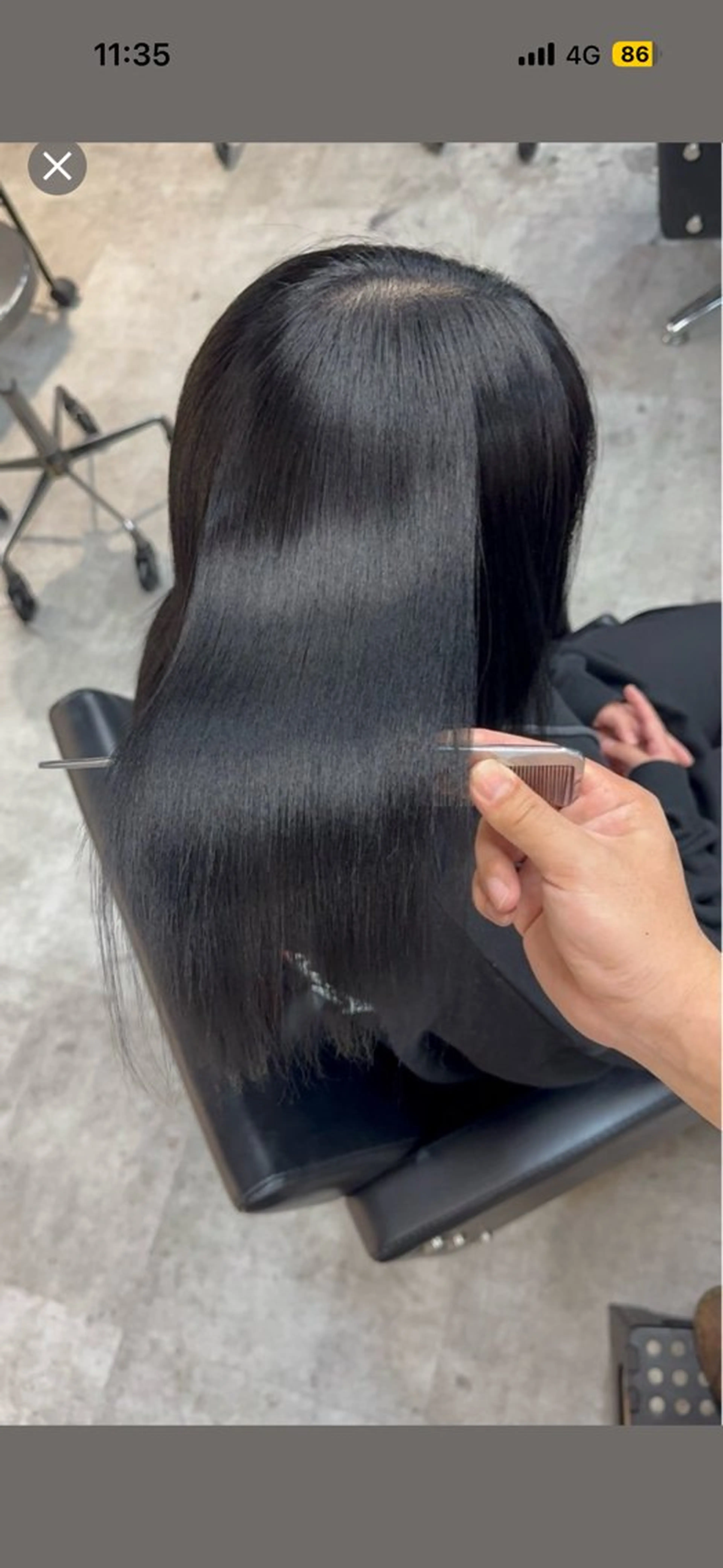 セミロング 縮毛矯正 縮毛矯正 溝渕朋也 /髪質改善ストレートのヘアスタイル