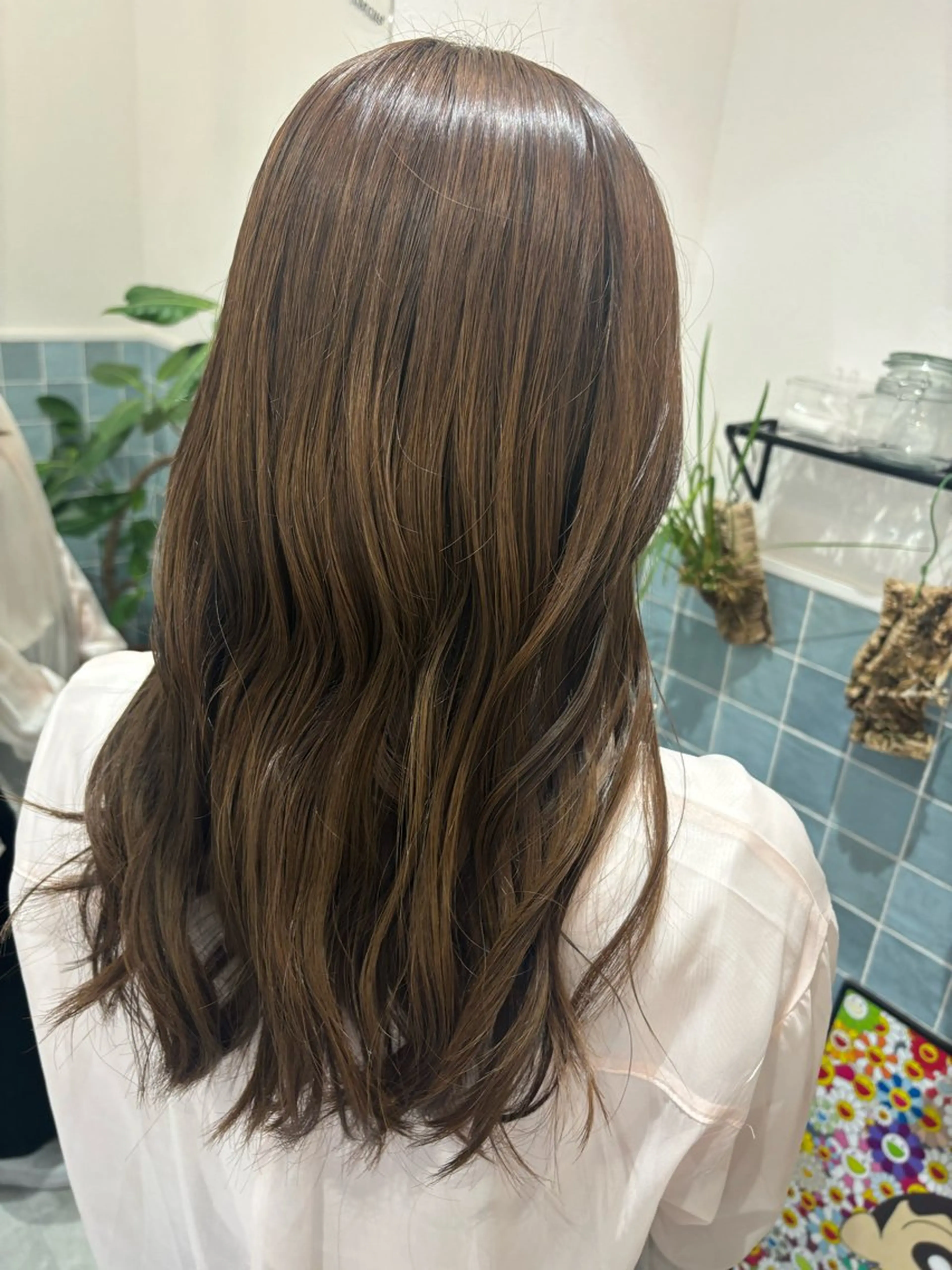 カラー 🍎ピンク、レッド系 暖色カラー🍎あやかのヘアスタイル