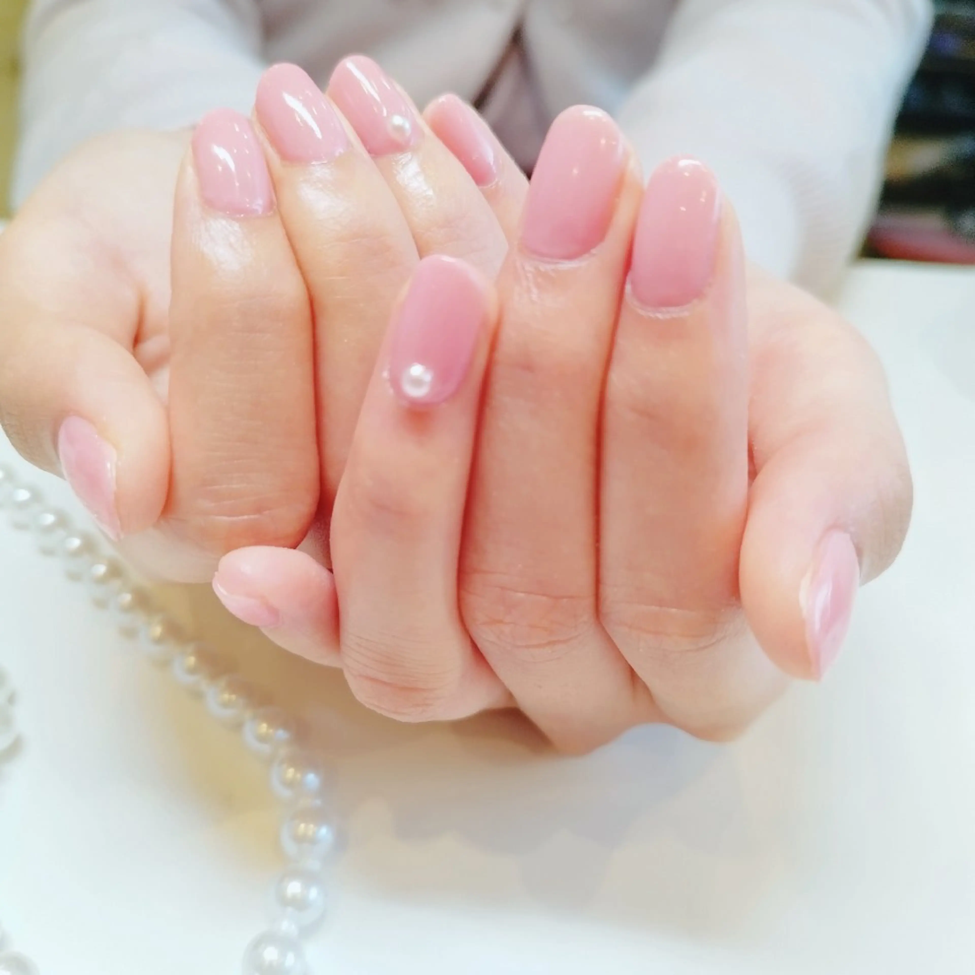 ネイル ピンク シンプルネイル YOCO ネイルのネイルデザイン