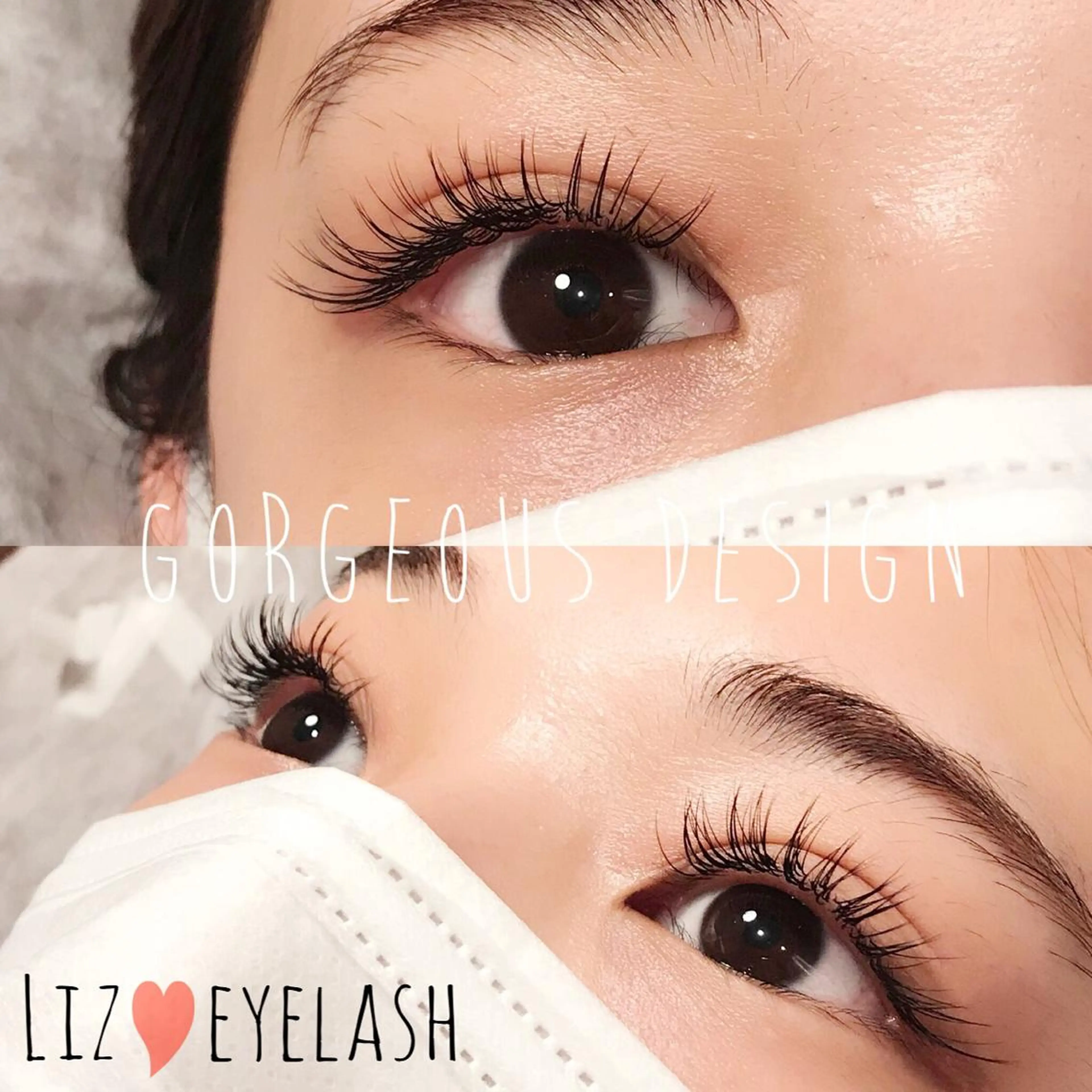 ネイル マツエク・マツパ Cカール 目尻長め マツエク nashira -ナシラ- 恵比寿のマツエク・マツパデザイン