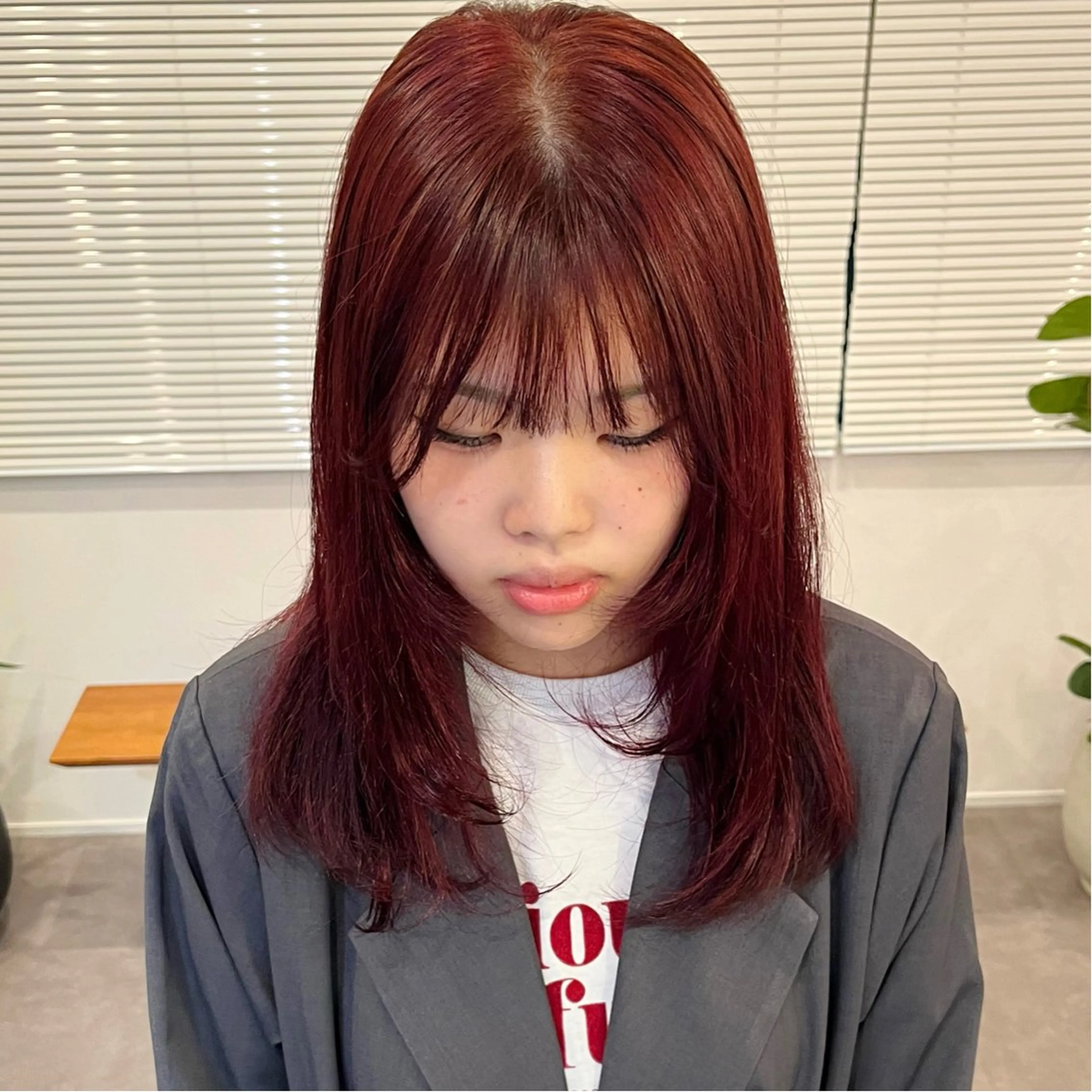 カラー ブリーチ ダブルカラー ブリーチなしカラー ヘアカラー bon ami所属・むかいやま なおのヘアスタイル