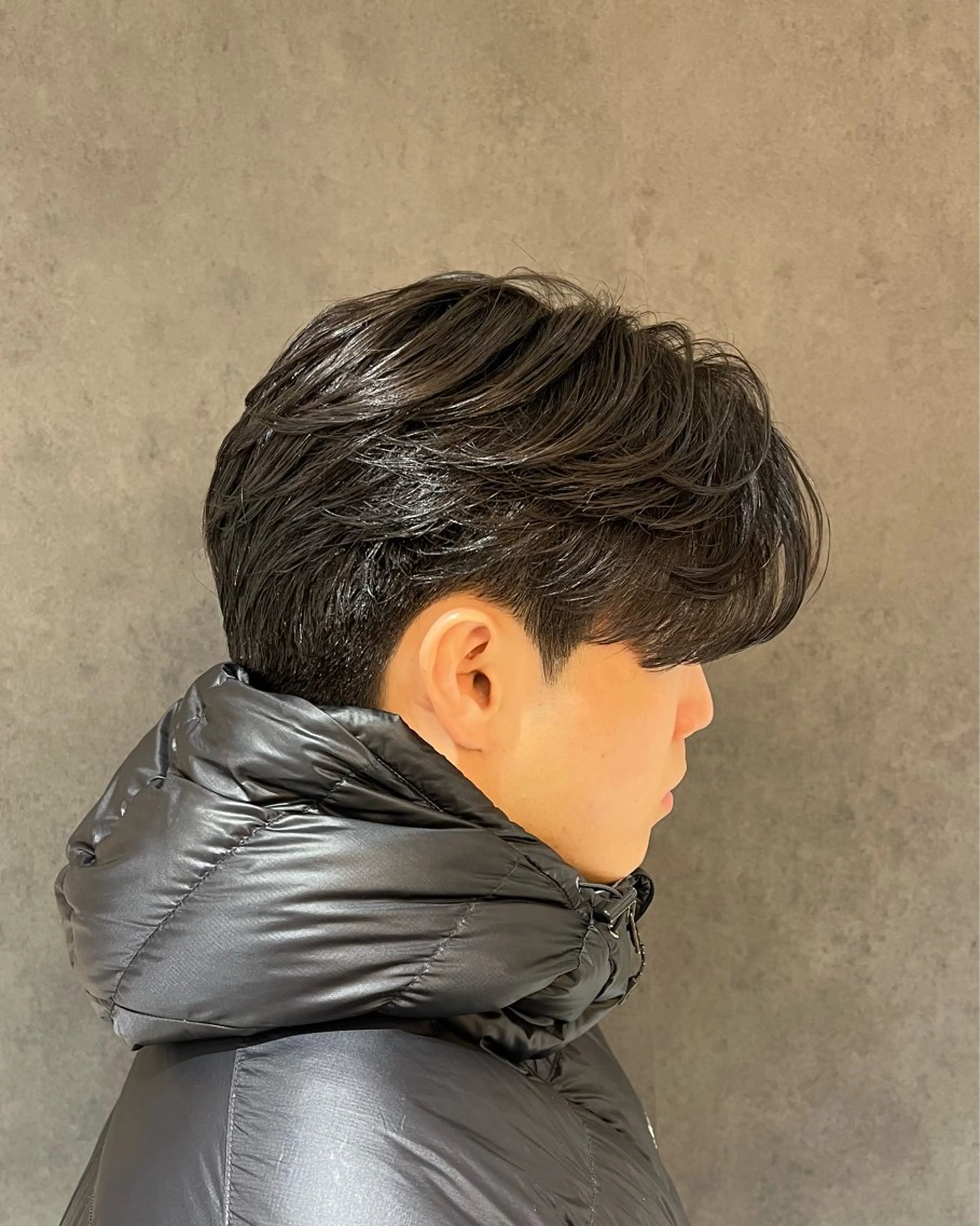 メンズ パーマ スパイキーショート/ センターパート/奈菜のヘアスタイル