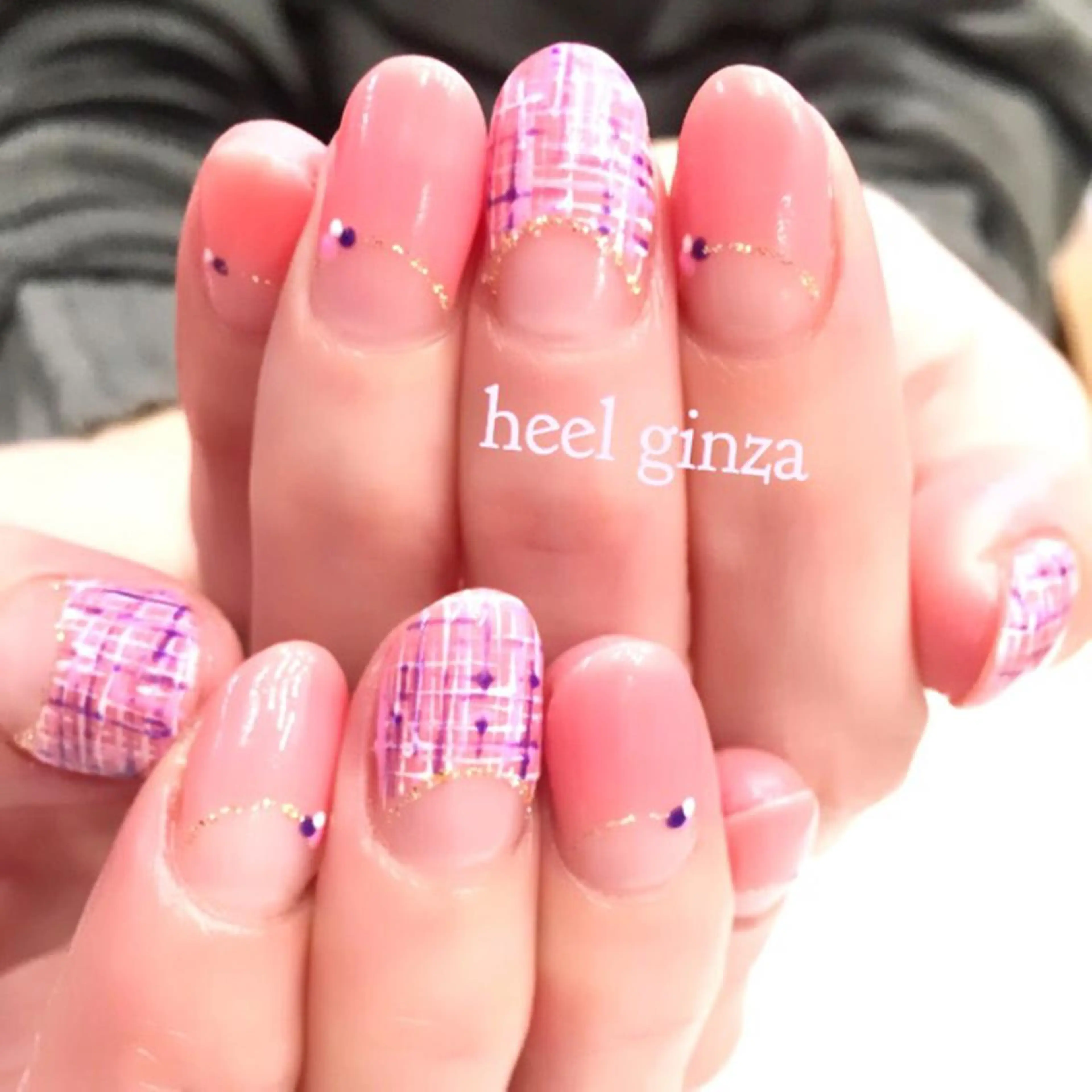 ネイル ツイードネイル miel nailのネイルデザイン