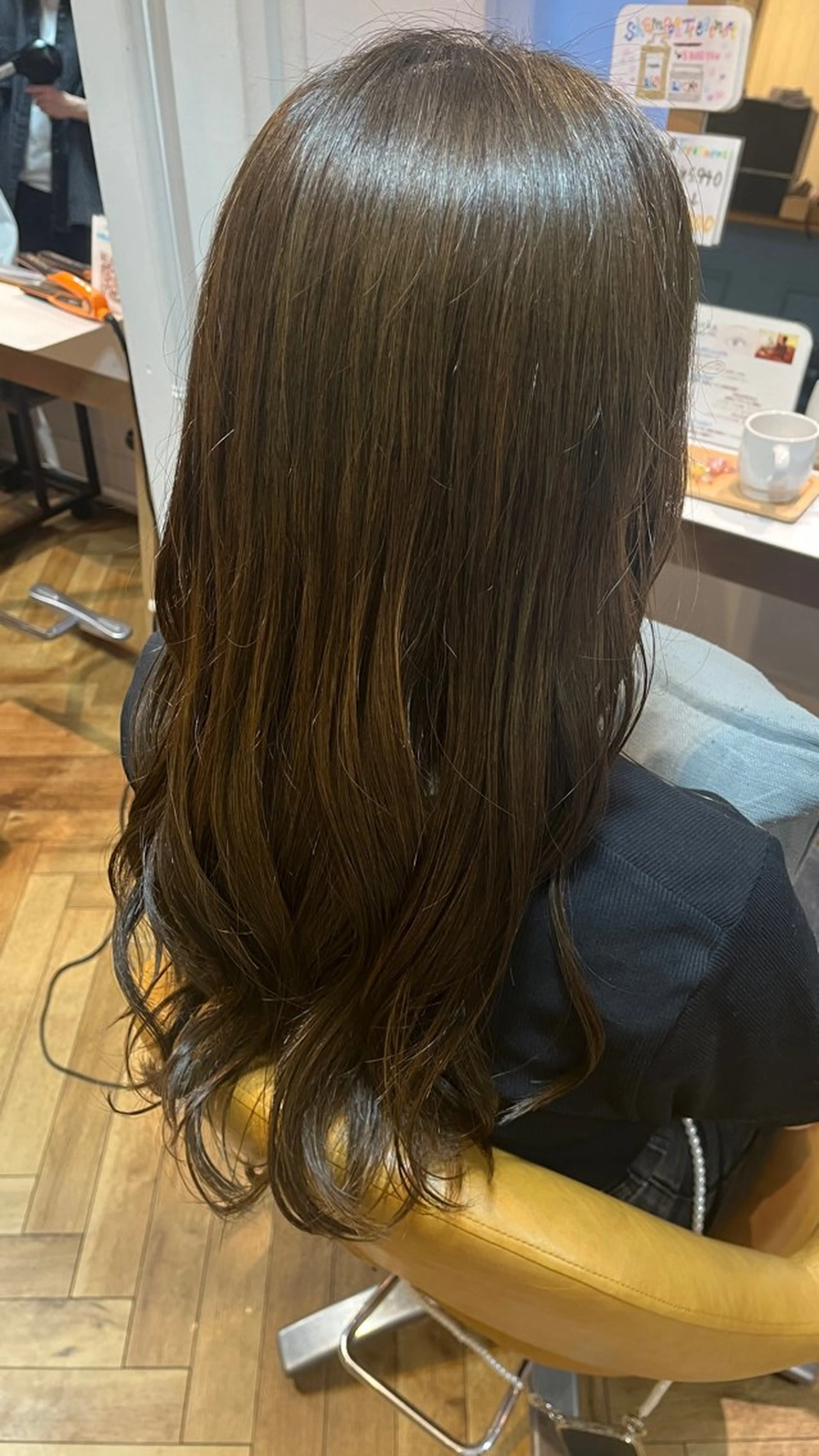 ロング カラー ブラウンカラー オリーブブラウン 天王寺美容室/カット モデル募集/miiaのヘアスタイル