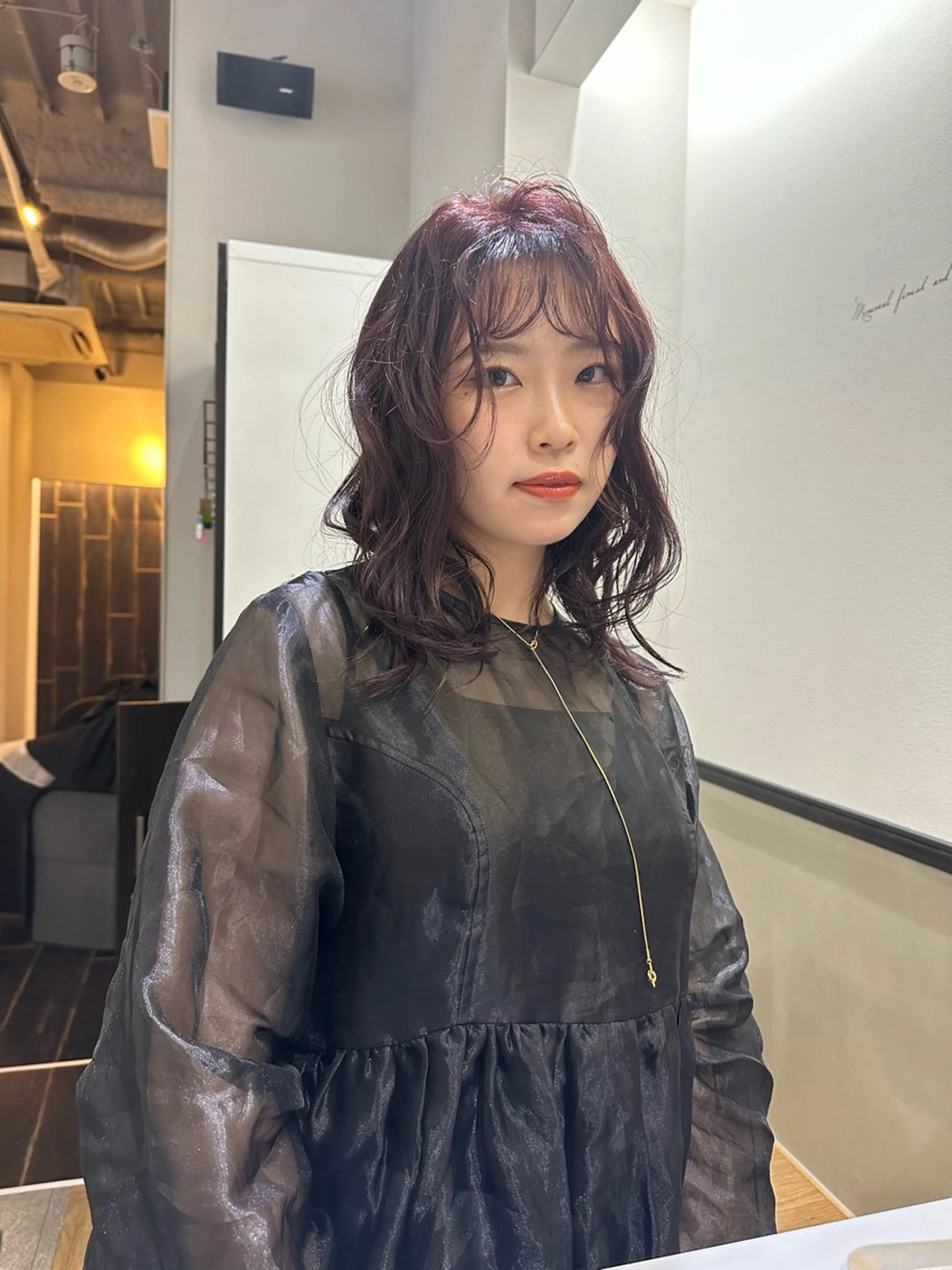 ミディアム nao/福岡美容室 パーマ/ボブパーマのヘアスタイル