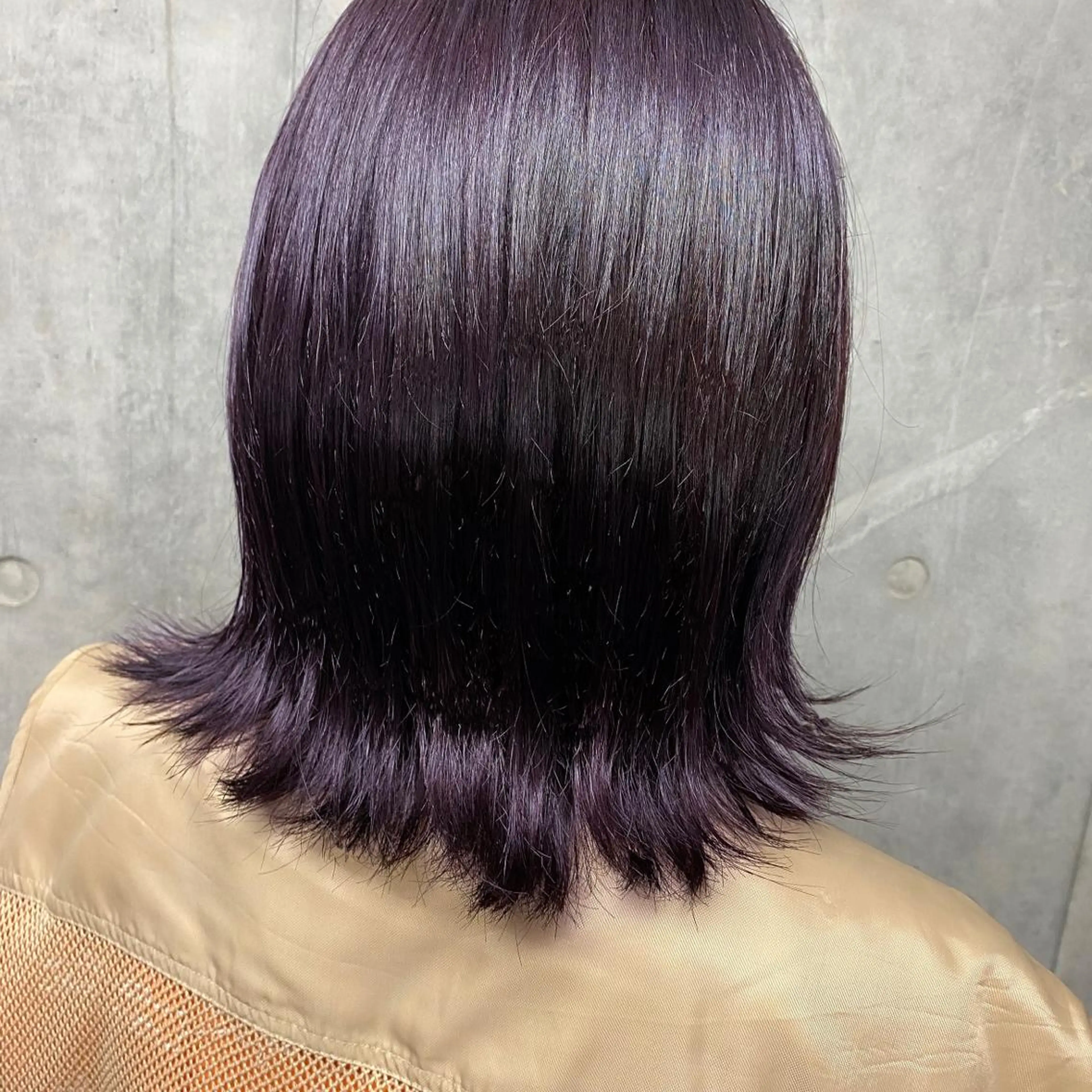 ミディアム カラー パープルカラー 🌱ブリーチ・透明感 カラー/mapi🦭のヘアスタイル