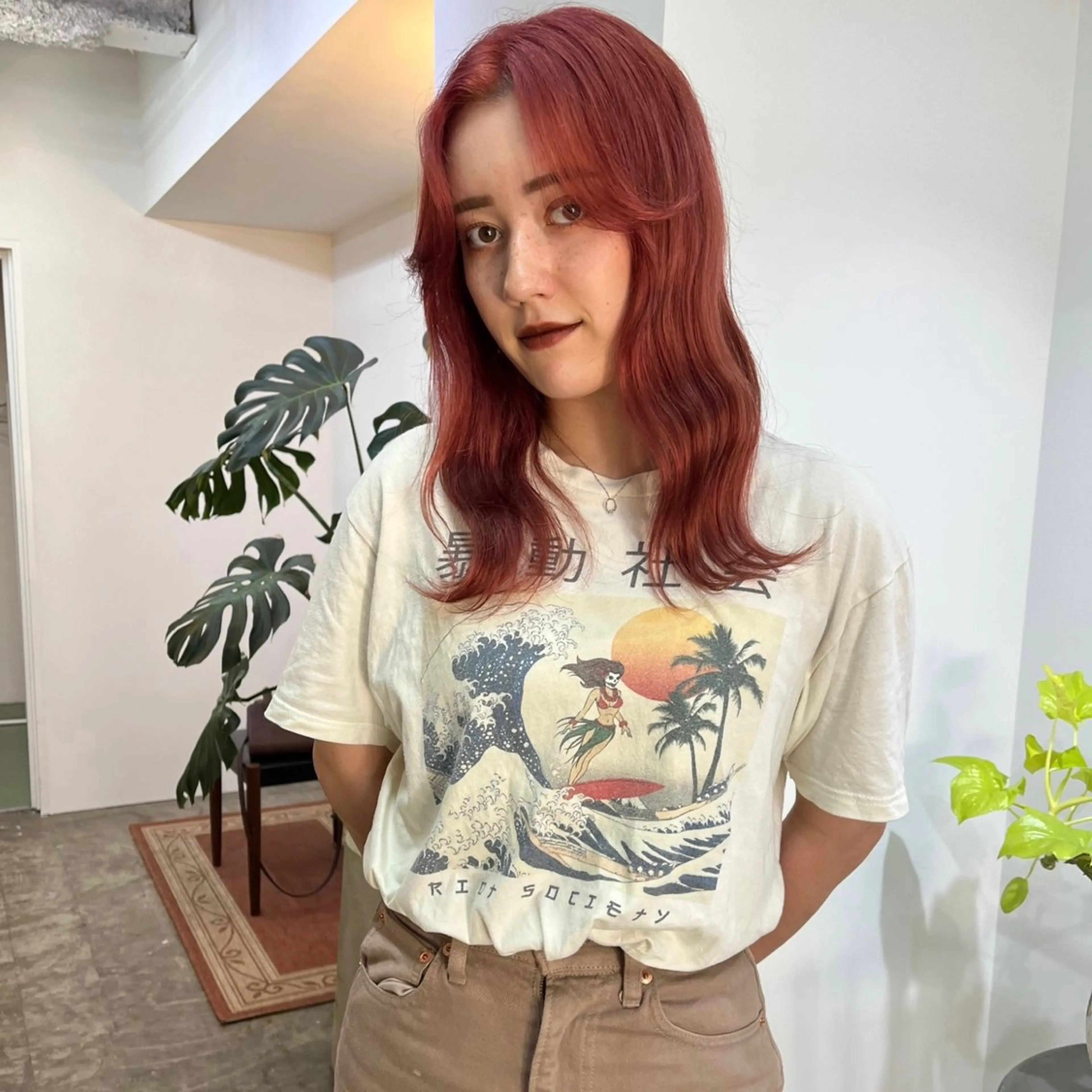 セミロング カラー ハイトーン/心斎橋/ honomiのヘアスタイル