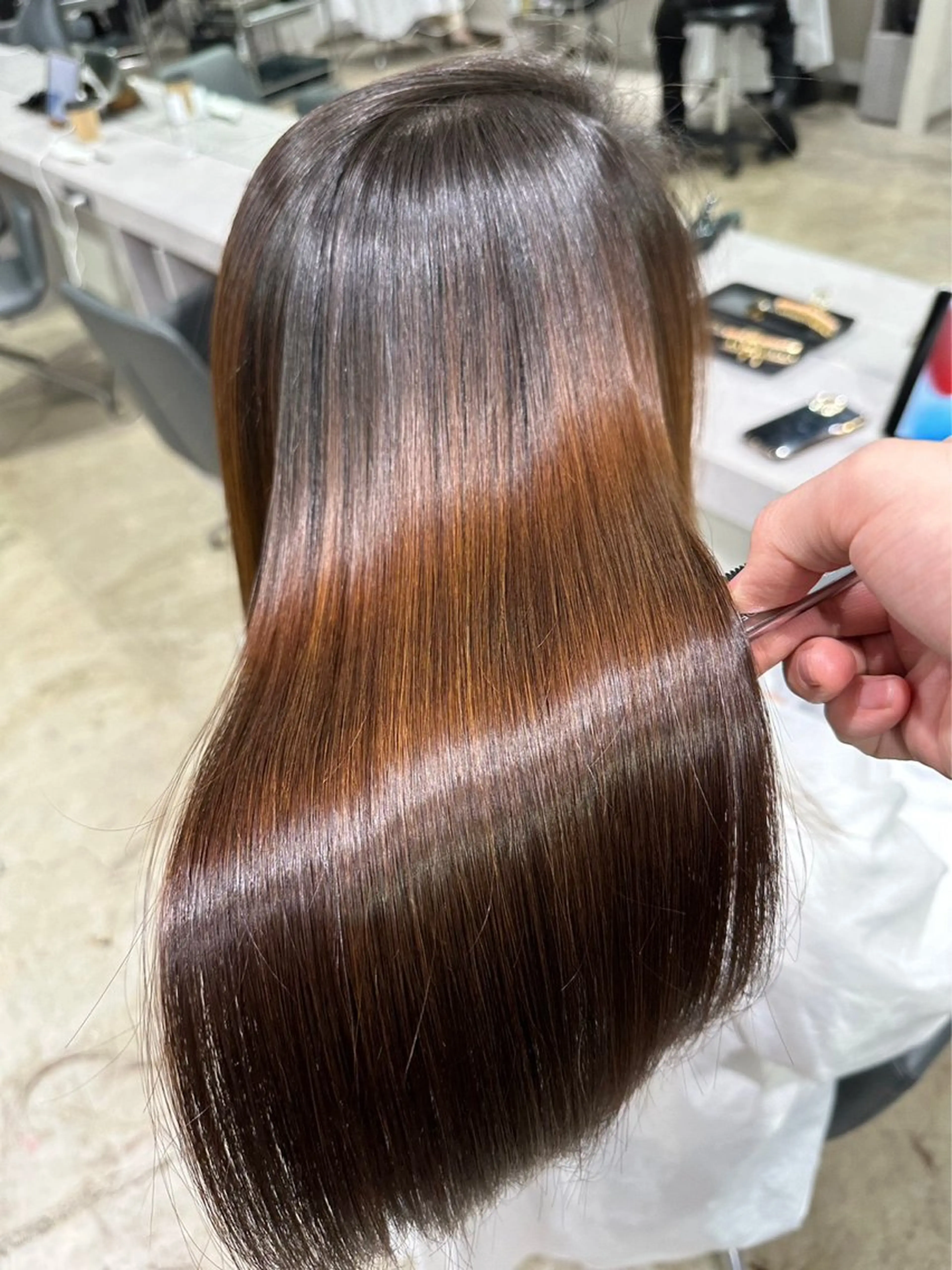 ロング 【ヤバ髪から美髪へ】 縮毛矯正特化アチワのヘアスタイル