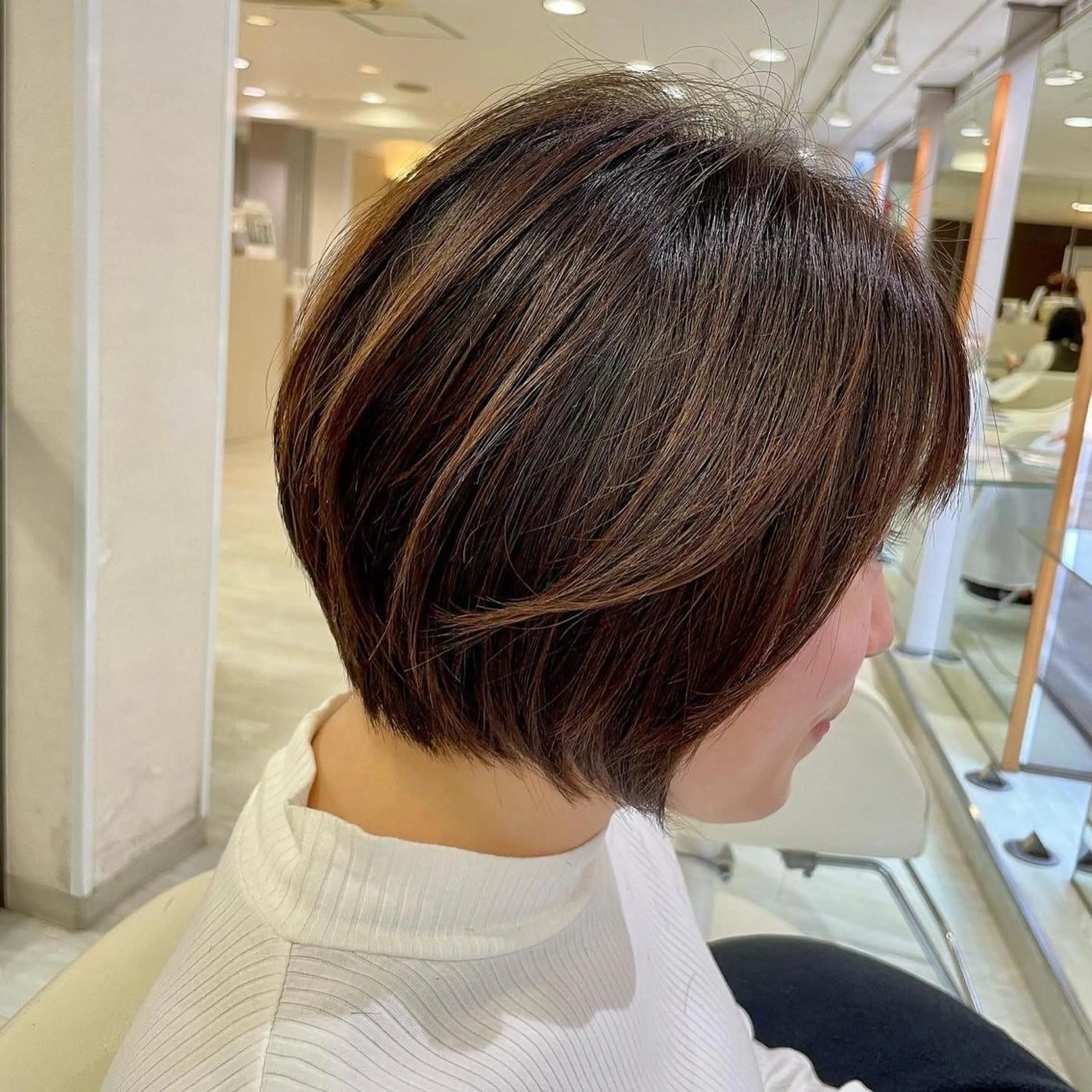 ショート カラー ショートボブ ボブ ショートヘア チーフデザイナー 西川凌史のヘアスタイル