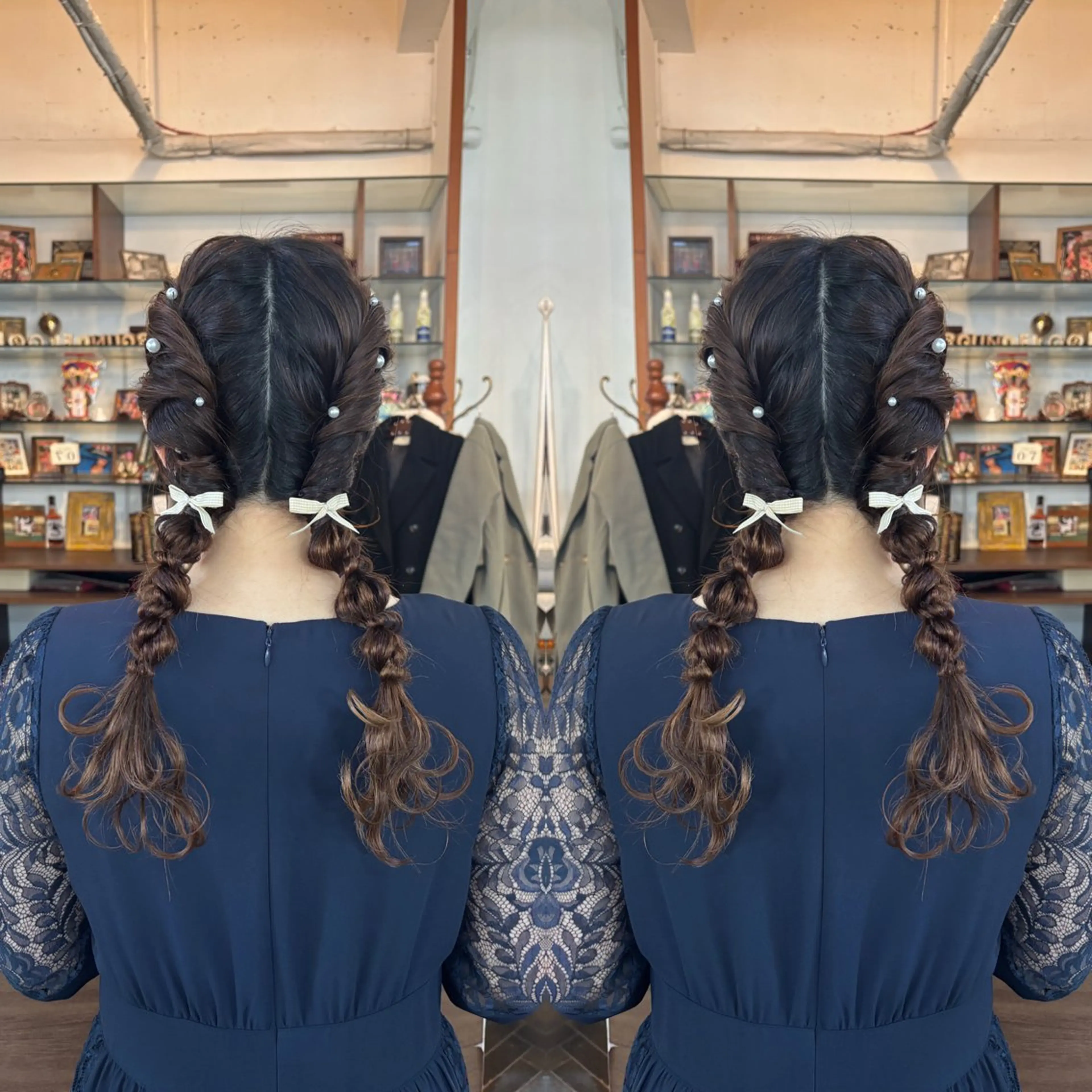 セミロング ヘアアレンジ ☻モエカ/ハイトーン アレンジ☻のヘアスタイル