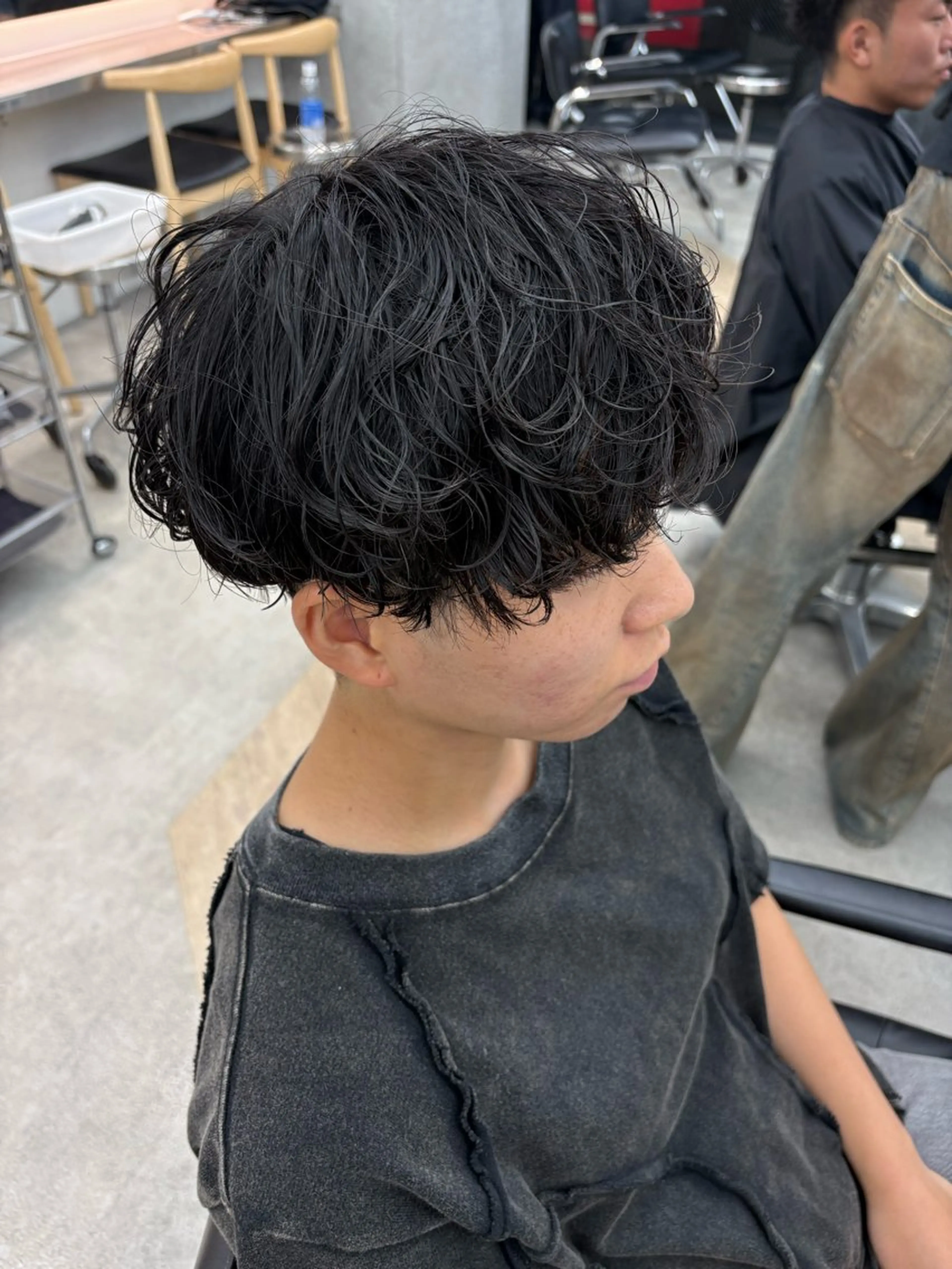 パーマ メンズ カット パーマ 🌀toa/波巻き✨ /メンズパーマ／栄のヘアスタイル