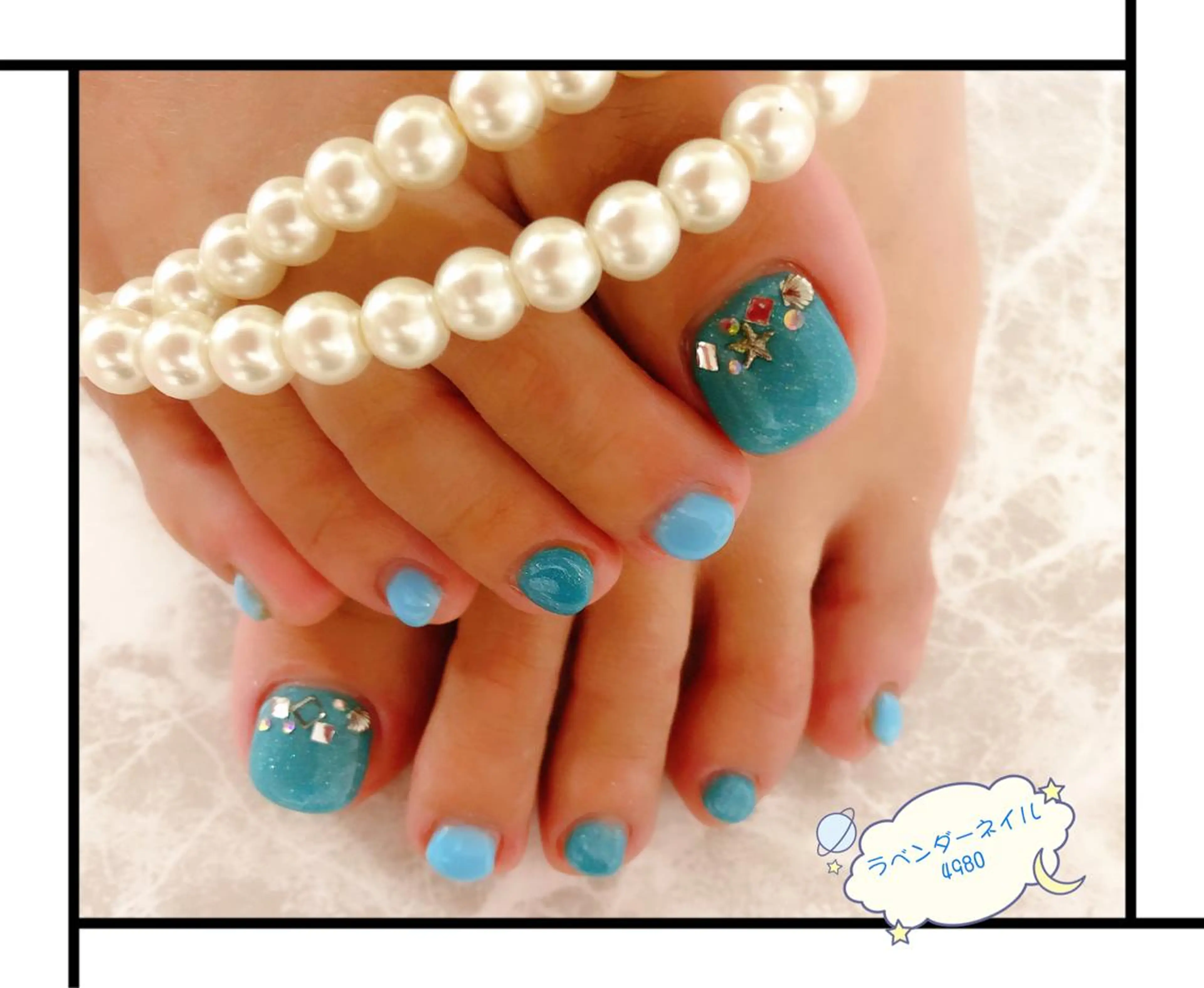 ネイル ラベンダー💖日暮里 ルル💖ネイルのネイルデザイン