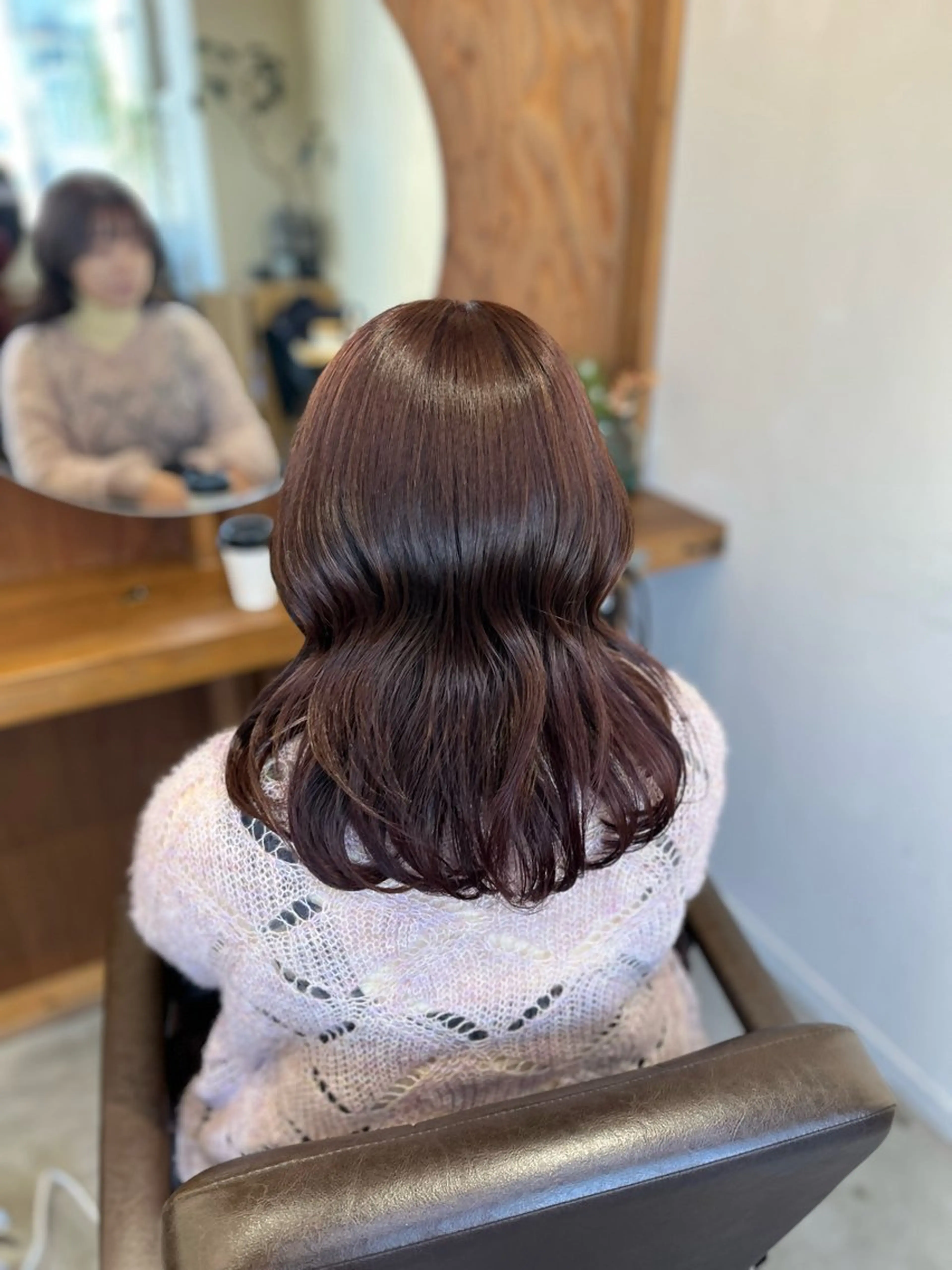 セミロング 塩川ももこ/ 縮毛矯正/ヘアセットのヘアスタイル