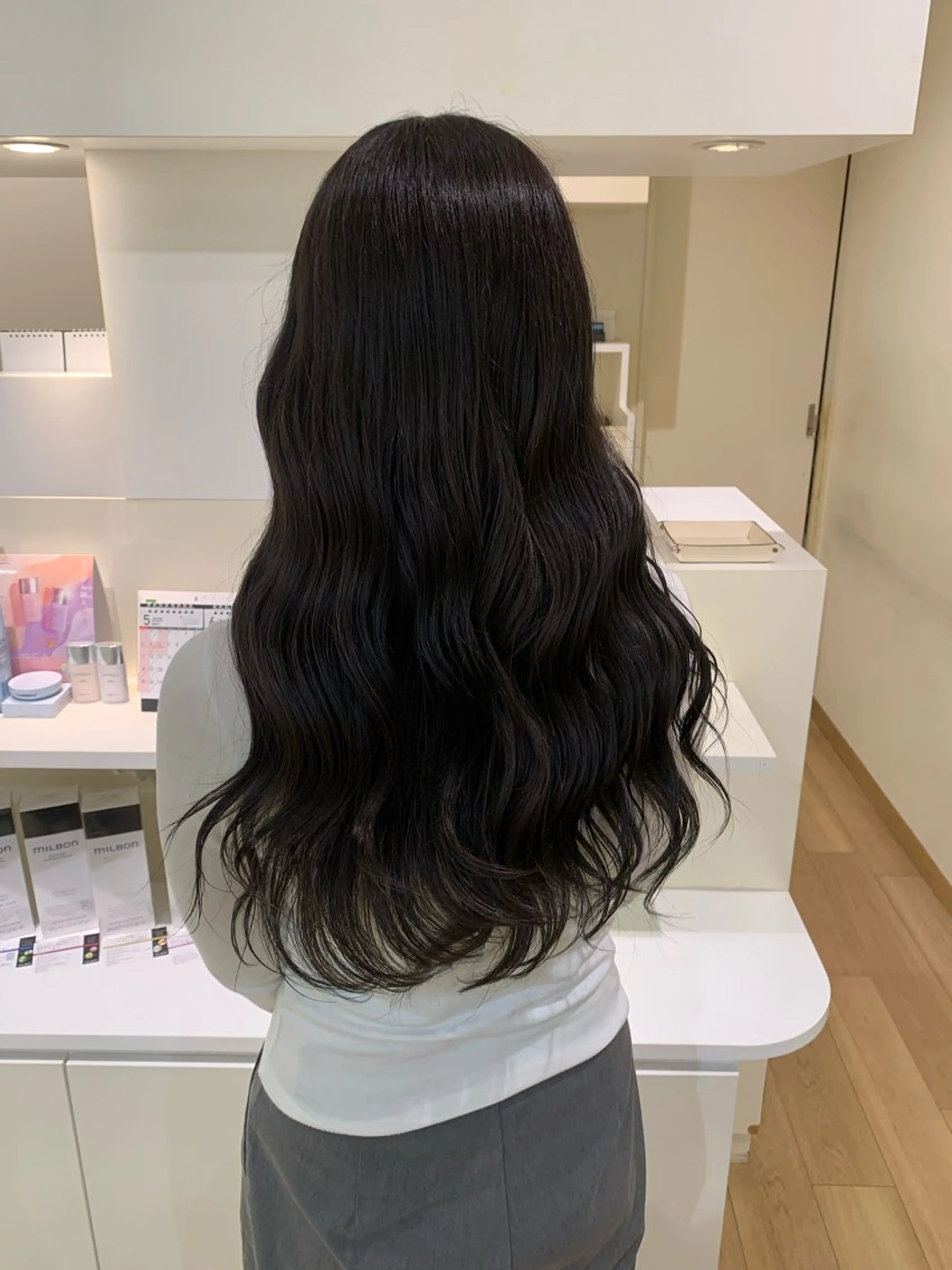 ロング カラー 透明感カラー 🫧透明感 カラー/ うる艶髪/🎀みずきのヘアスタイル