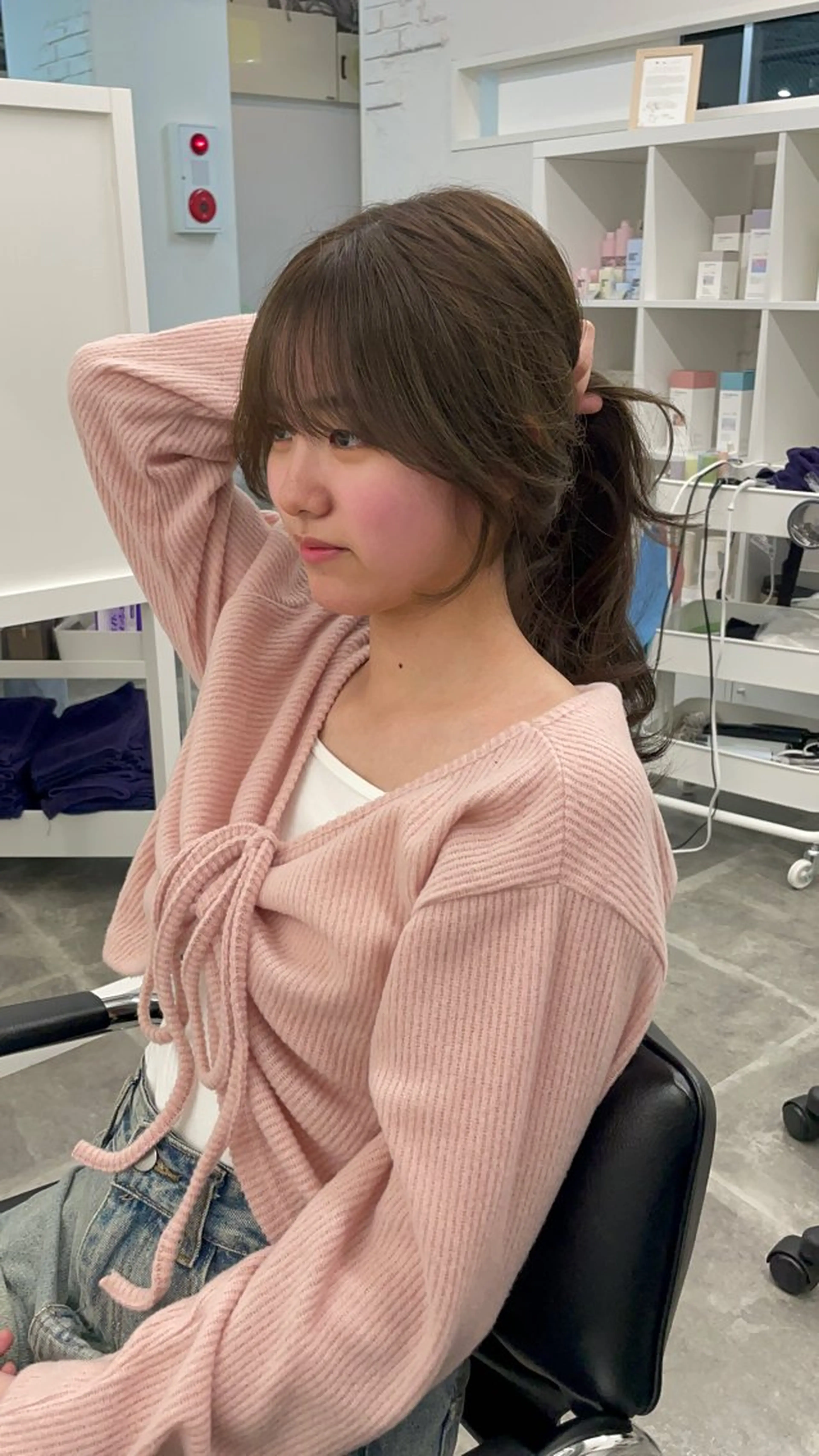 ロング 韓国風ヘア レイヤーカット 小顔カット カット トリートメント 尚弥/顔まわりの神様 レイヤー/韓国風のヘアスタイル