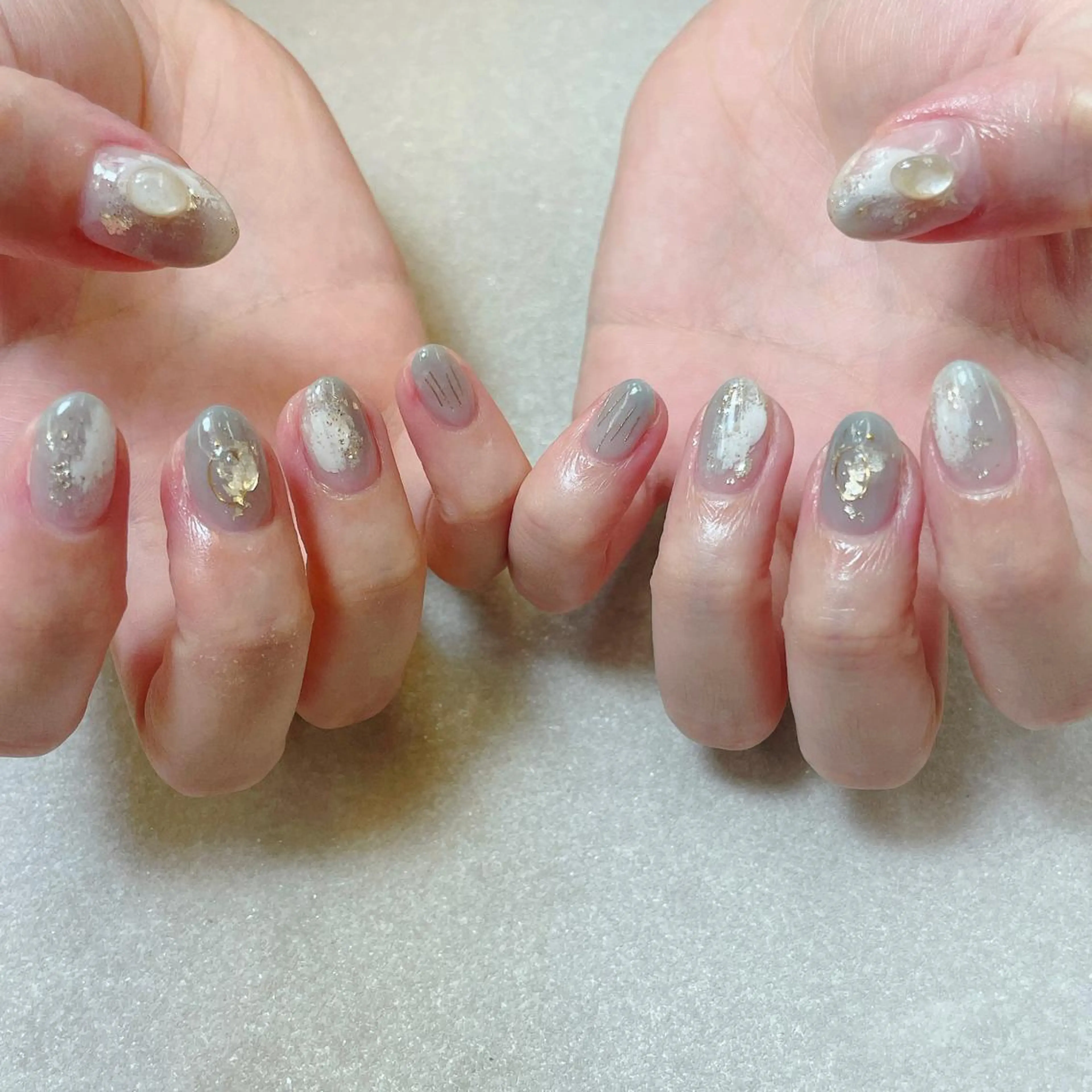 ネイル アートネイル ハンドネイル A85G ayakoのネイルデザイン