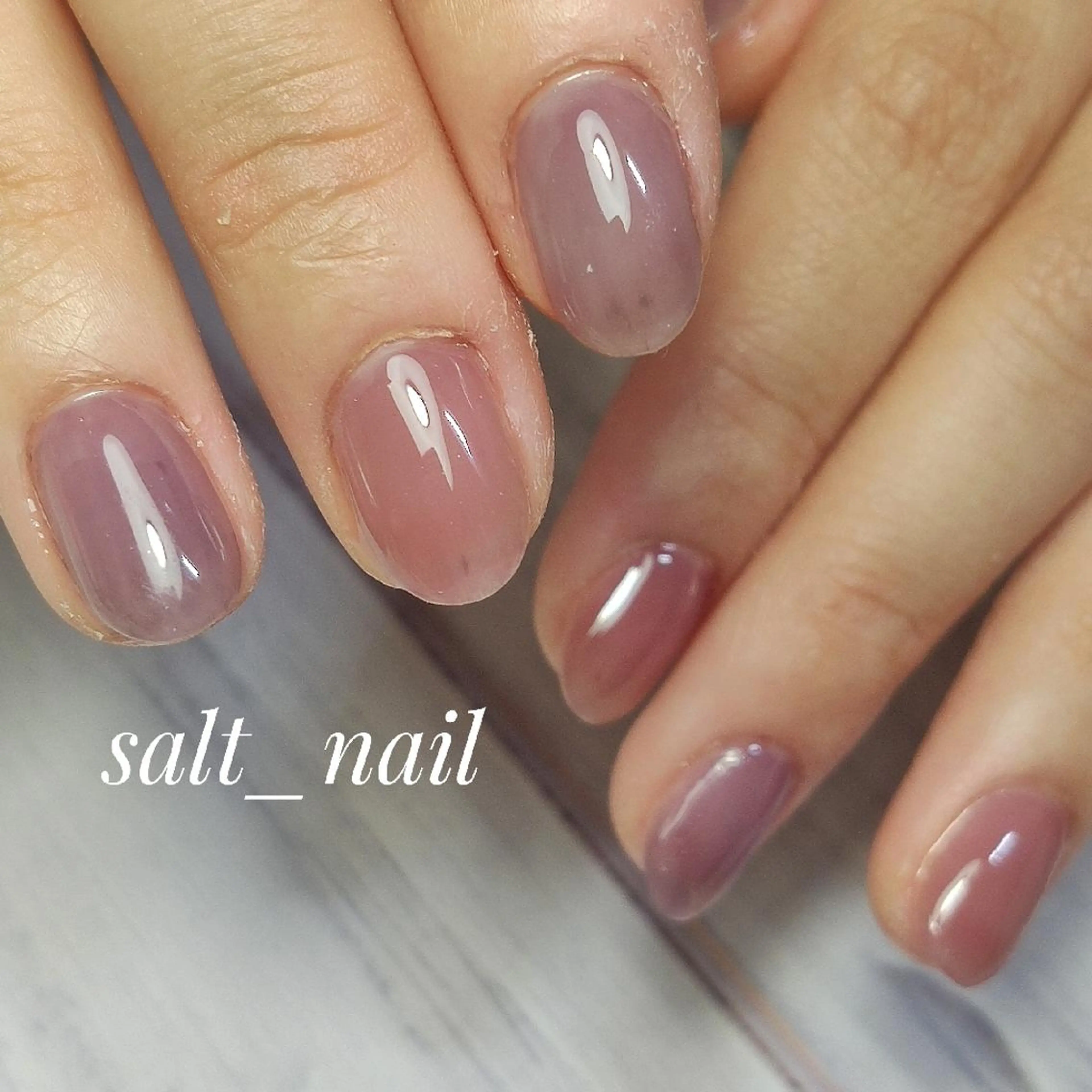 ネイル クリアネイル 個人サロン saltnailのネイルデザイン