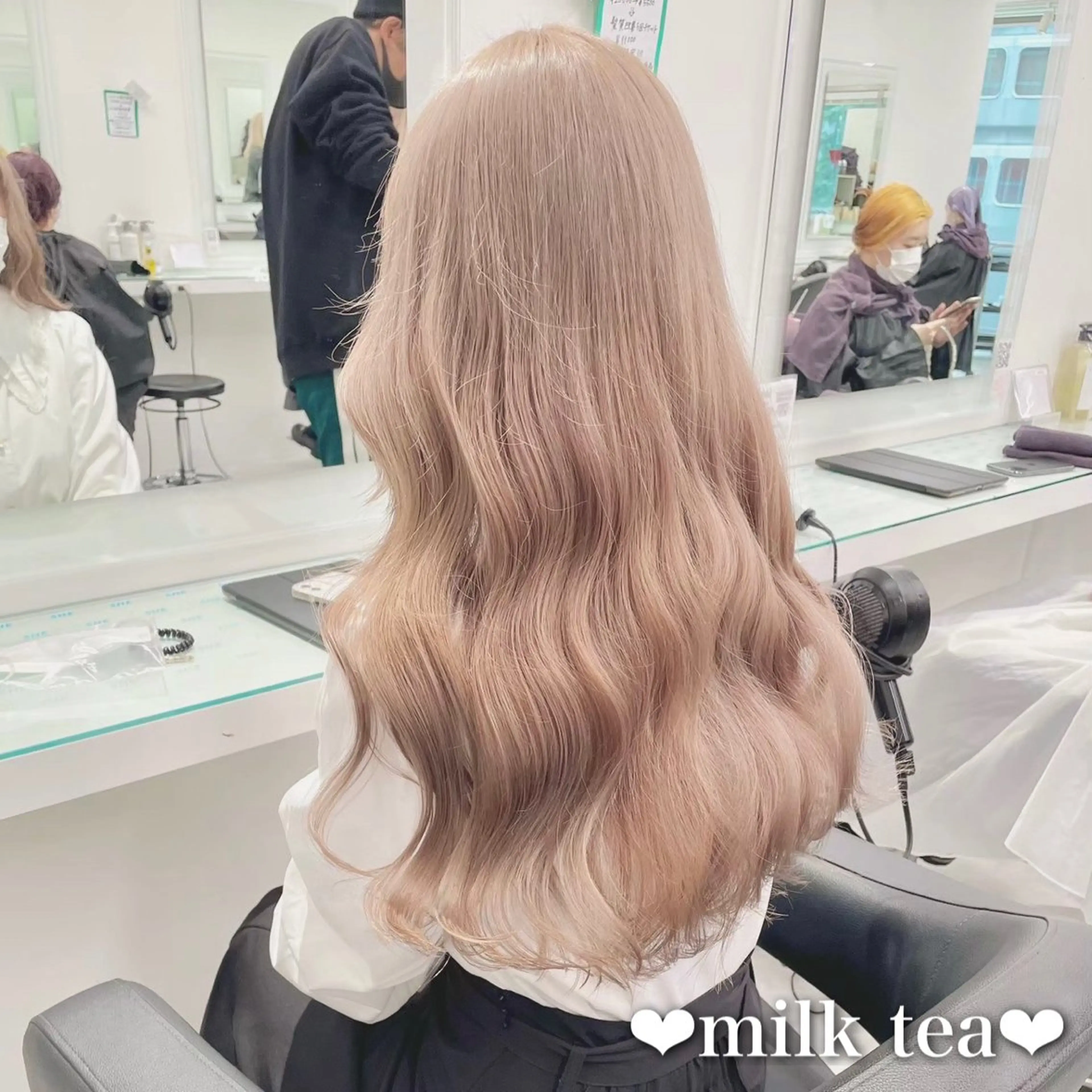 ロング カラー ヘアアレンジ ヘアカラー トリートメント レイヤー/艶ベージュ /🎀Saki🎀のヘアスタイル