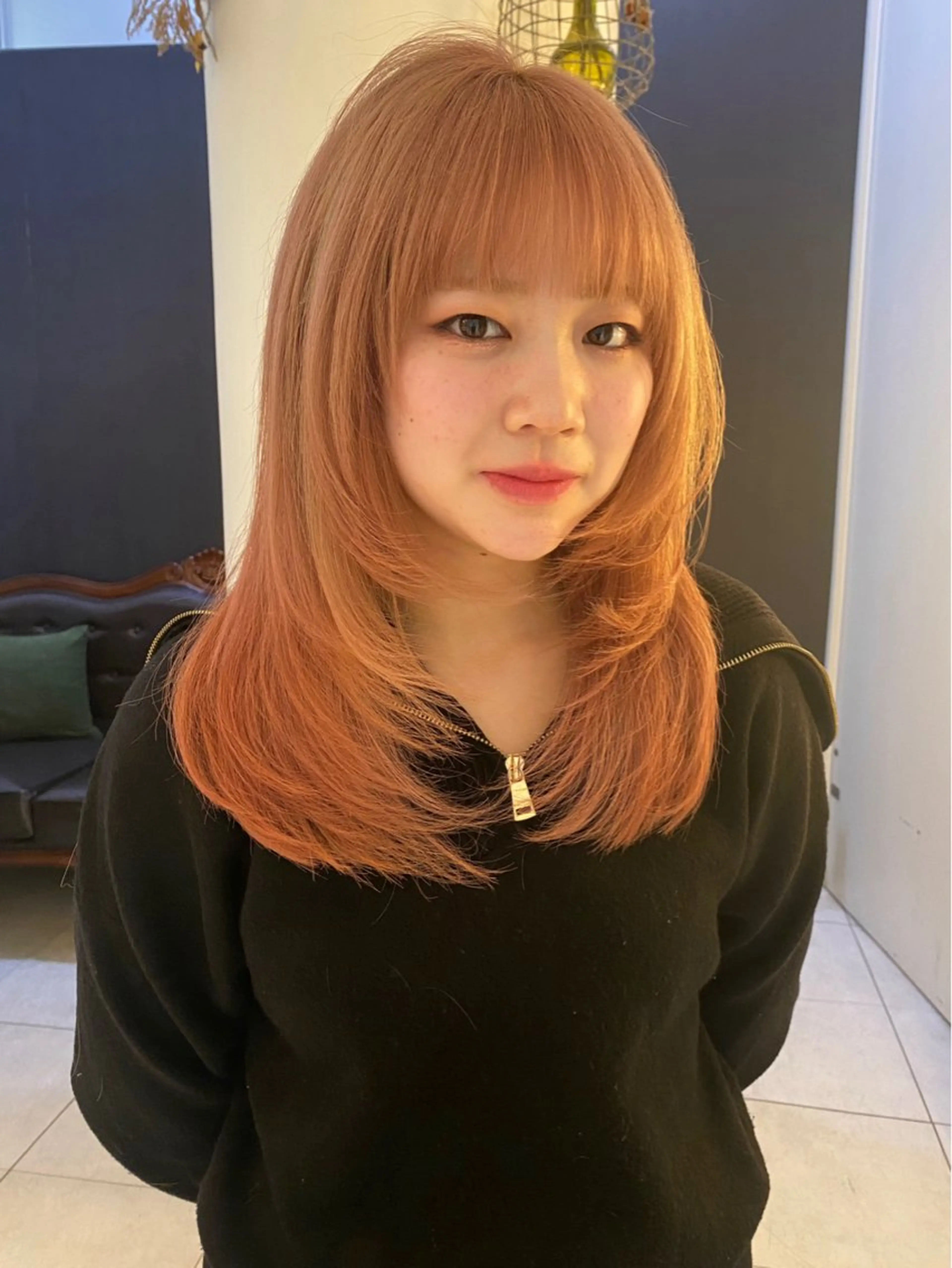 セミロング カラー カット ヘアカラー トリートメント mai / linoah˚✧のヘアスタイル